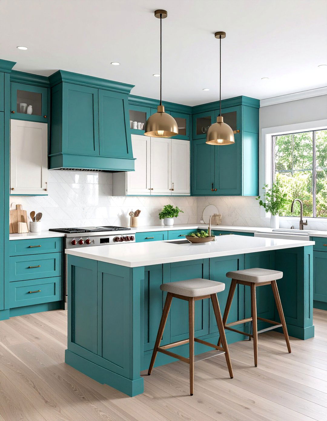 Teal Bohemian Flair - 20 Teal Kitchen Ideas
