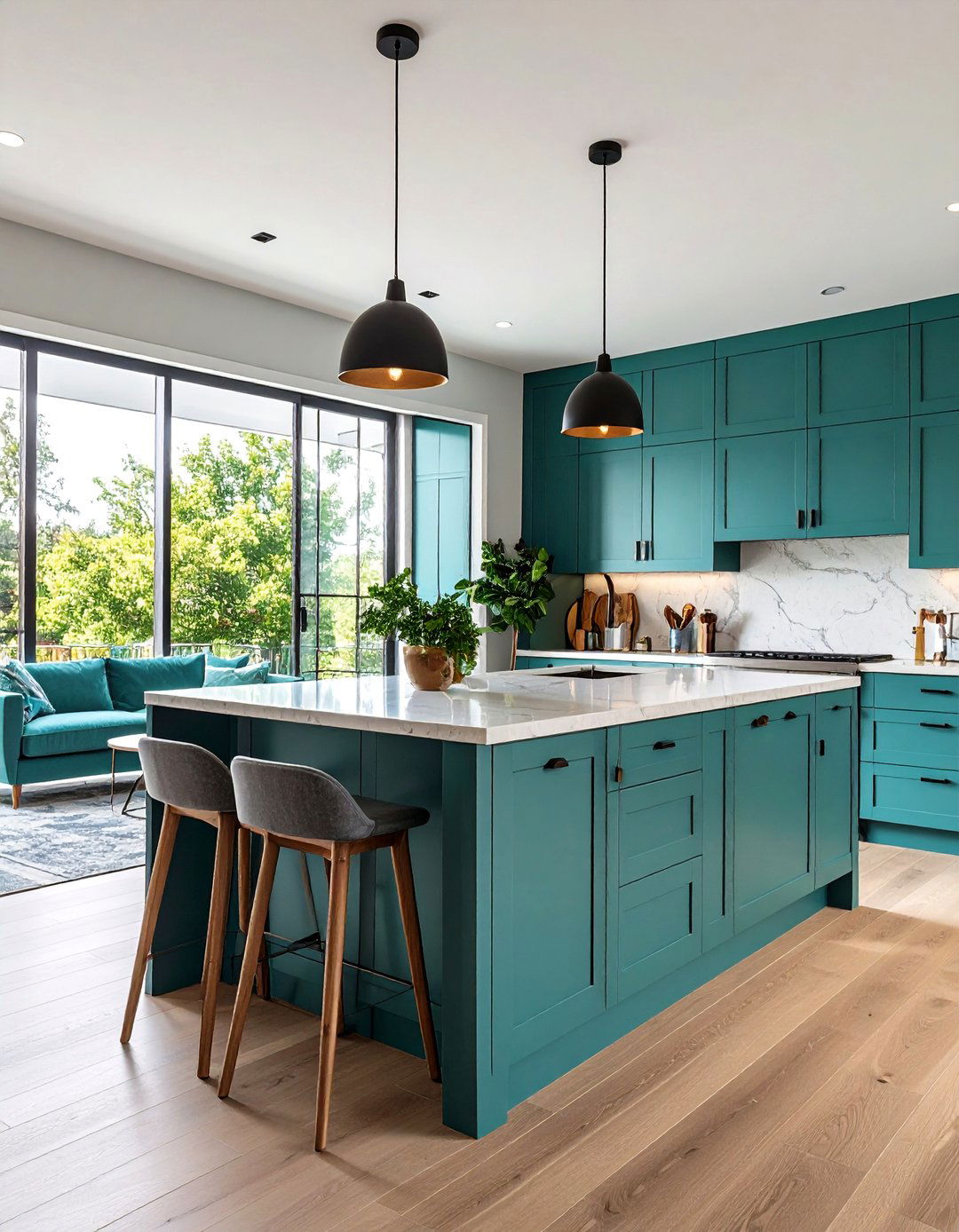 Teal Decorative Accessories - 20 Teal Kitchen Ideas