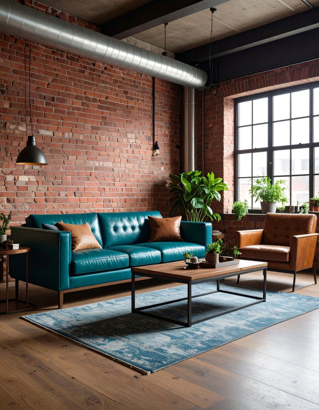 Teal Furniture Against a Grey Backdrop - 20 Teal and Grey Living Room Ideas