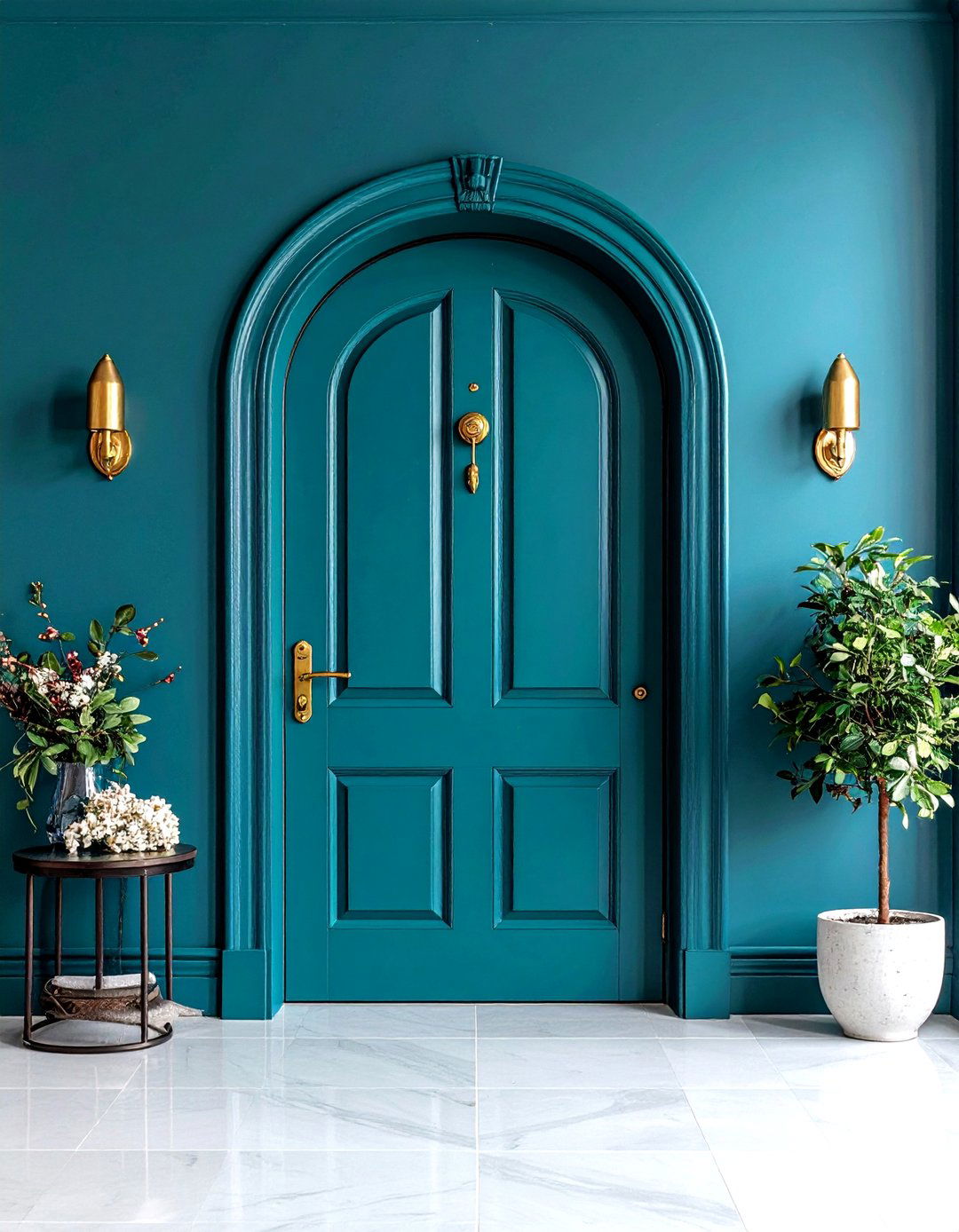 Teal Interior Door Color - 20 Interior Door Color Ideas