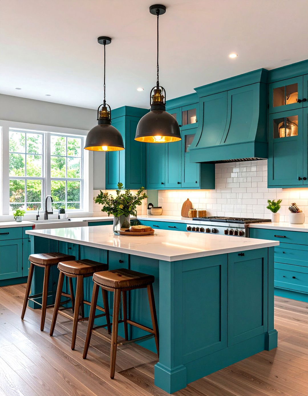Teal Matte Finishes - 20 Teal Kitchen Ideas