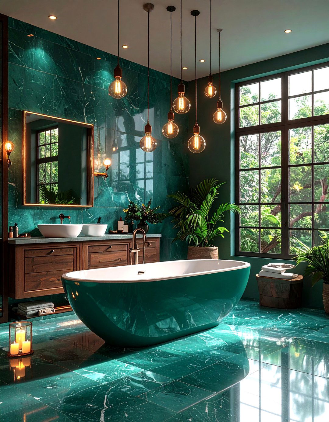 Teal Shiplap Paneling - 20 Teal Bathroom Ideas