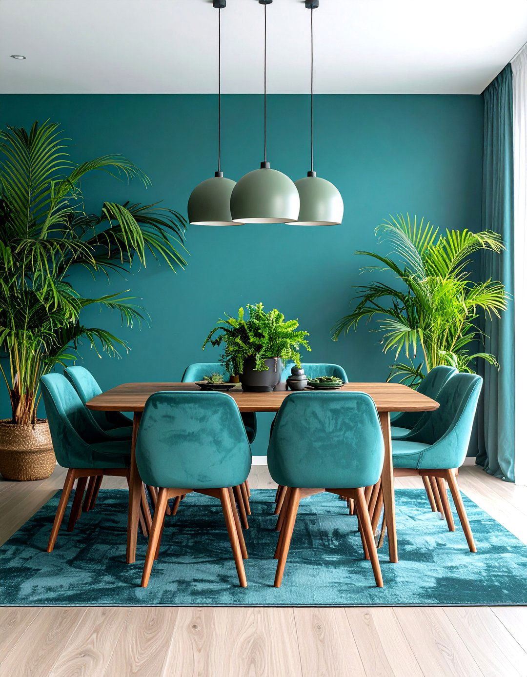 Teal Tableware and Accessories - 20 Teal Dining Room Ideas