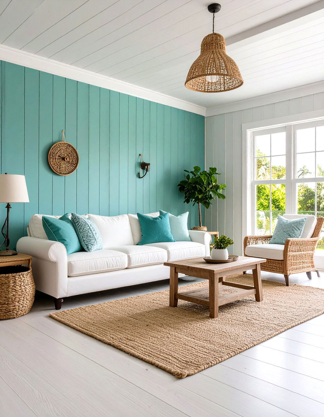 Teal and Navy Deep Contrast - 20 Teal Living Room Ideas