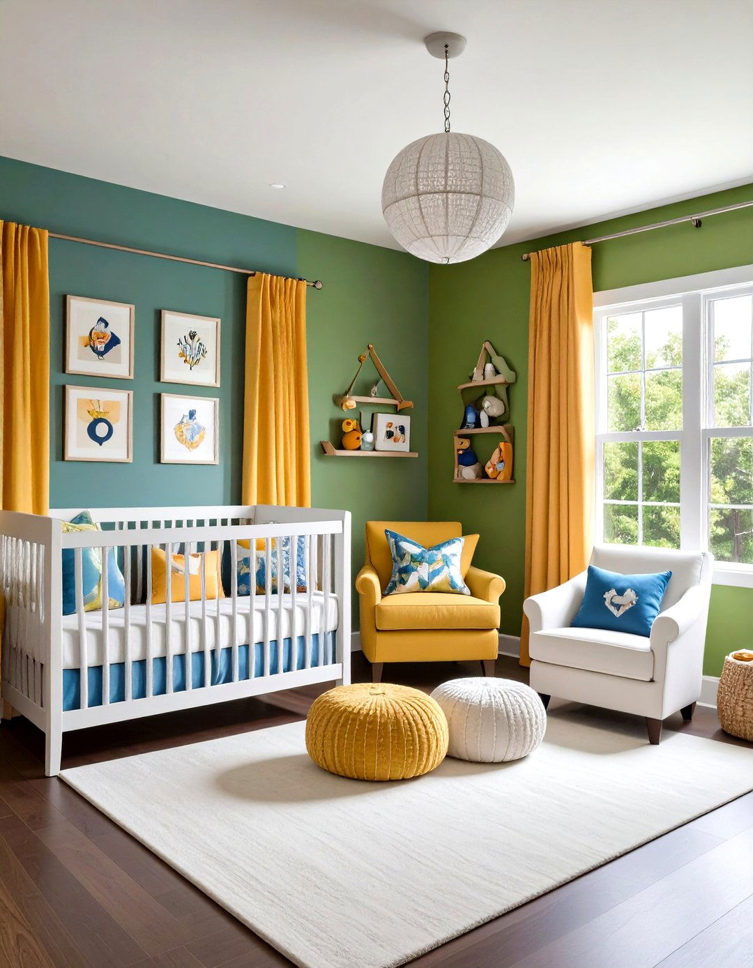 Team Color Palette - 20 Sports Nursery Ideas
