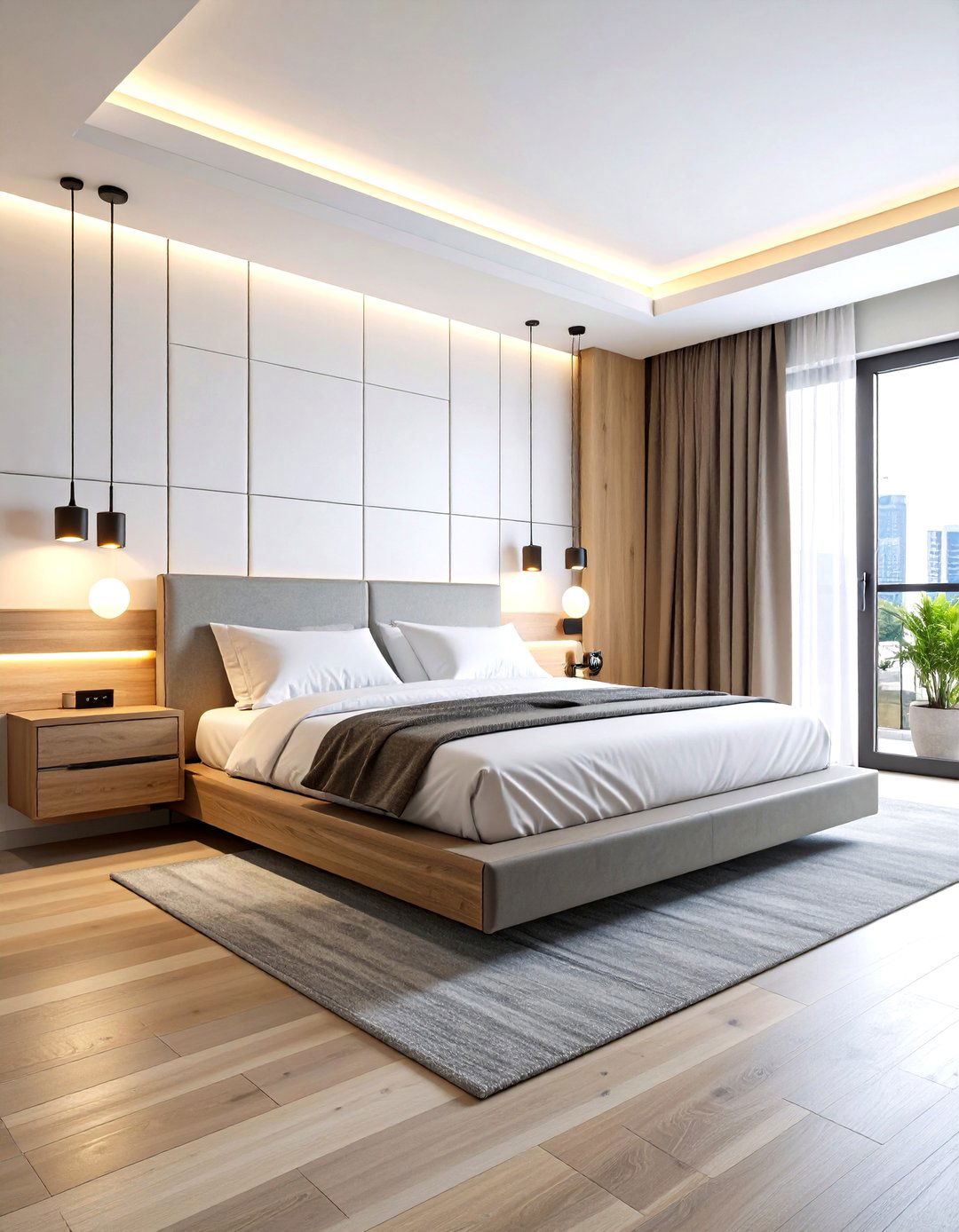 Tech Forward Smart Mens Bedroom - 20 Men's Bedroom Ideas