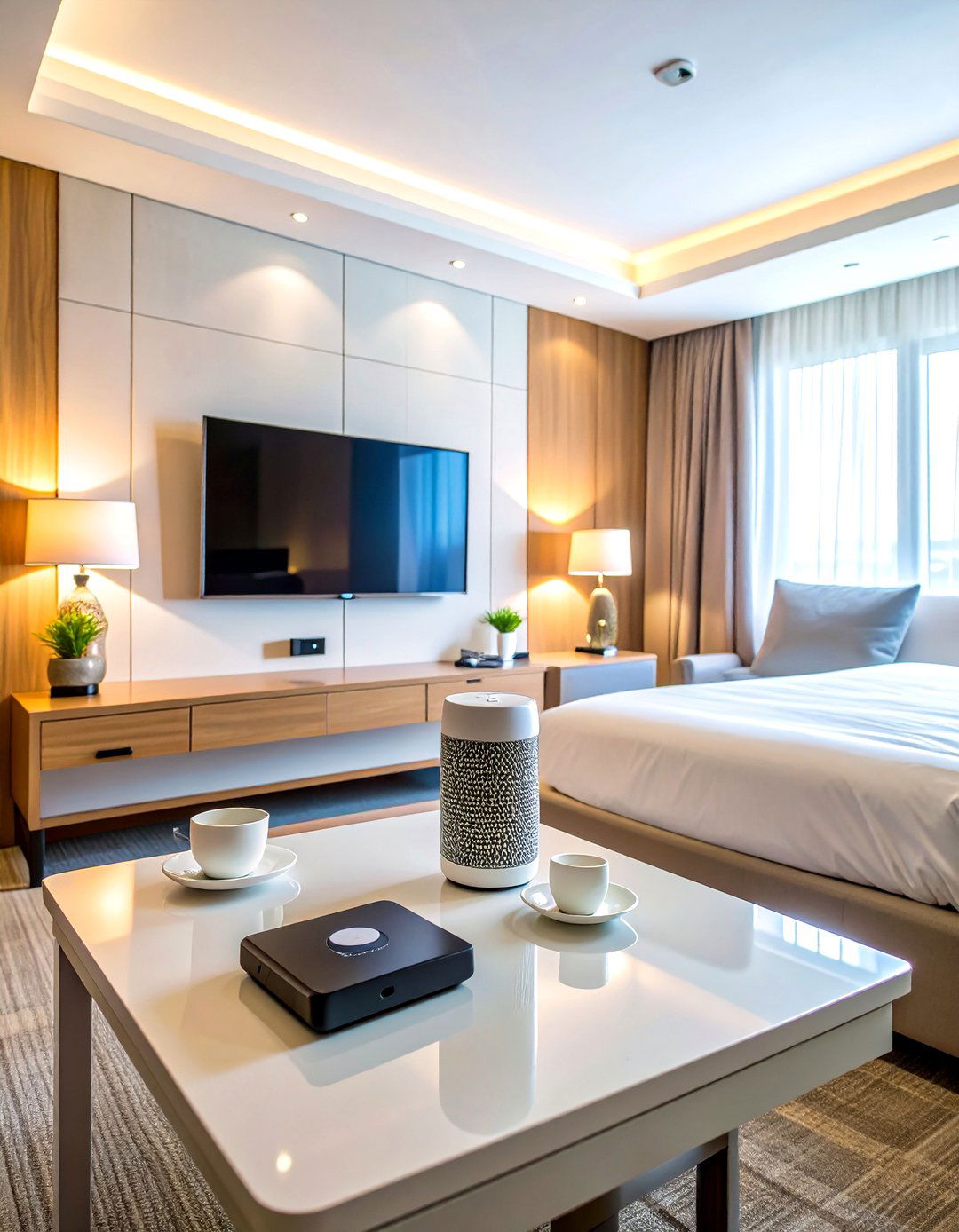 Tech Friendly Guest Room Connectivity Hub - 20 guest room ideas