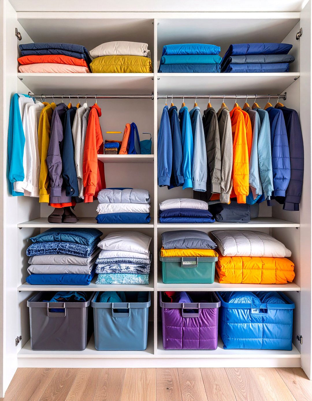 Technology Enhanced Linen Closet Organization with Smart Solutions - 20 Linen Closet Organization Ideas