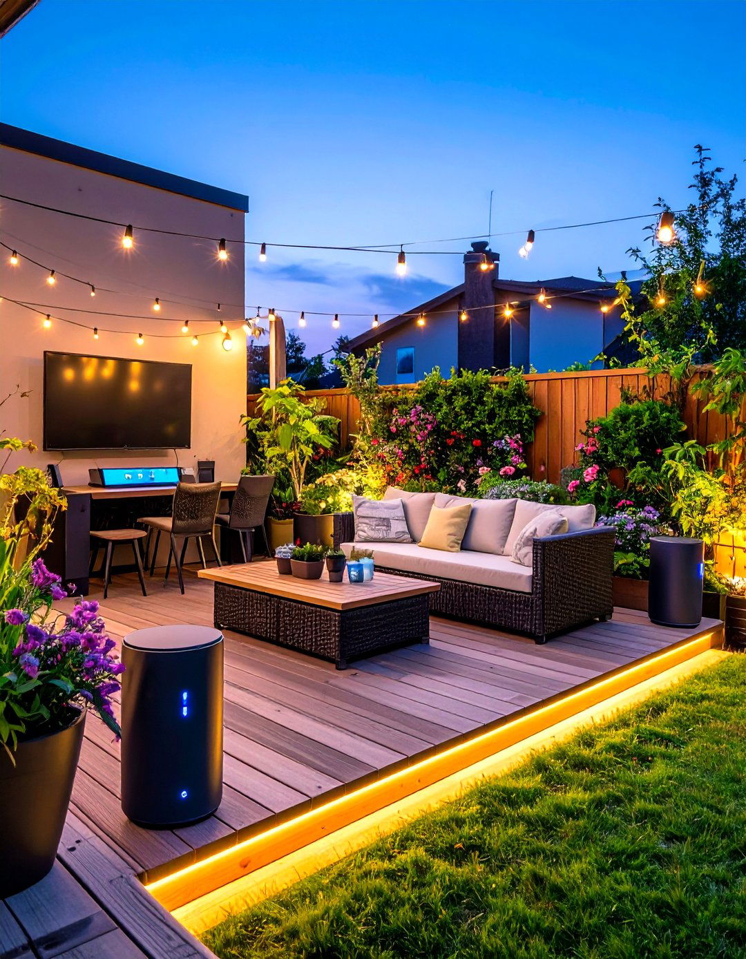Technology Integrated Smart Patios - 20 Backyard Patio Ideas