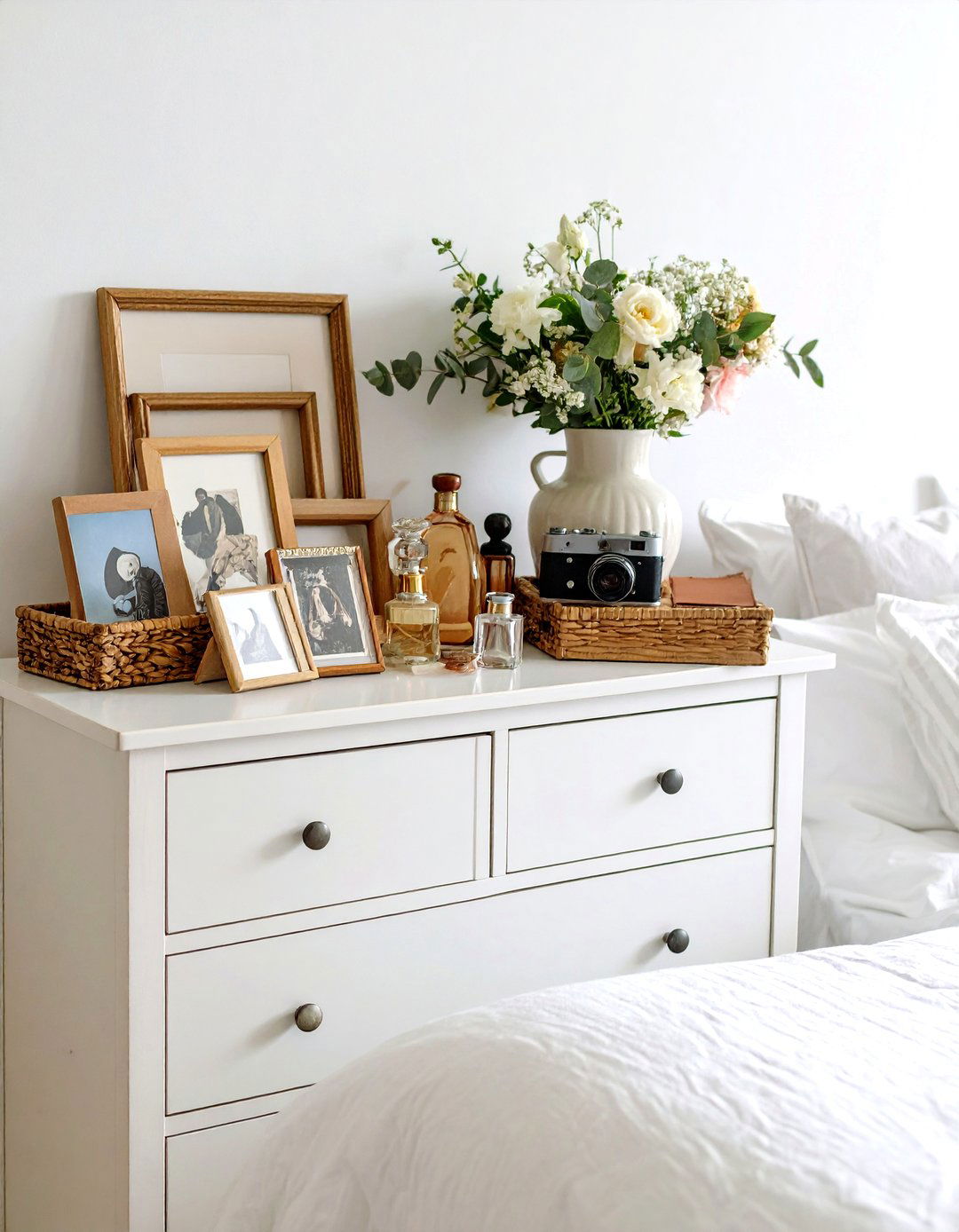 Tell Your Story With Personal Mementos - 20 Dresser Decor Ideas