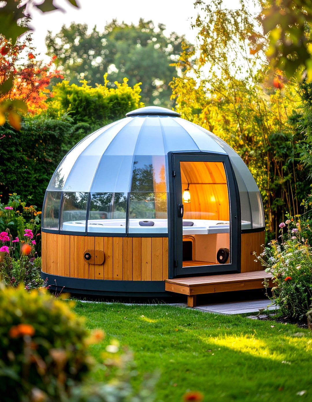 Temporary Dome Hot Tub Enclosure - 20 Hot Tub Enclosure Ideas