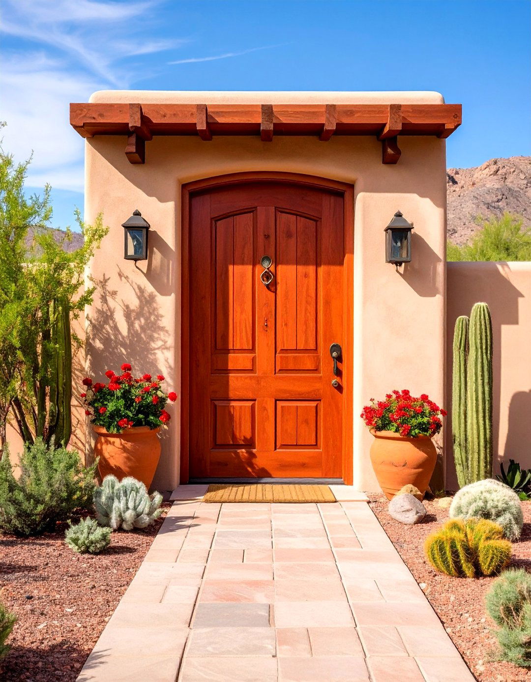 Terra Cotta Cedar Front Door - 20 Cedar Front Door Colors Ideas