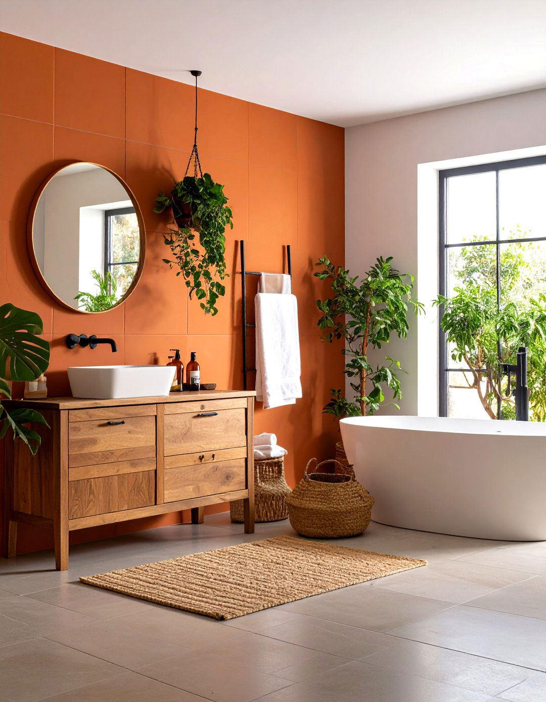 Terra cotta Tile Accents - 20 Tuscan Bathroom Ideas