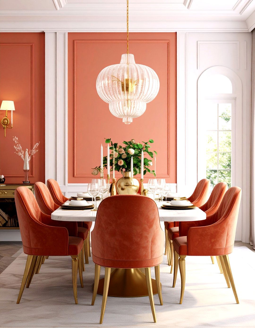 Terracotta Glam Dining Room Palette - 20 terracotta home decor ideas