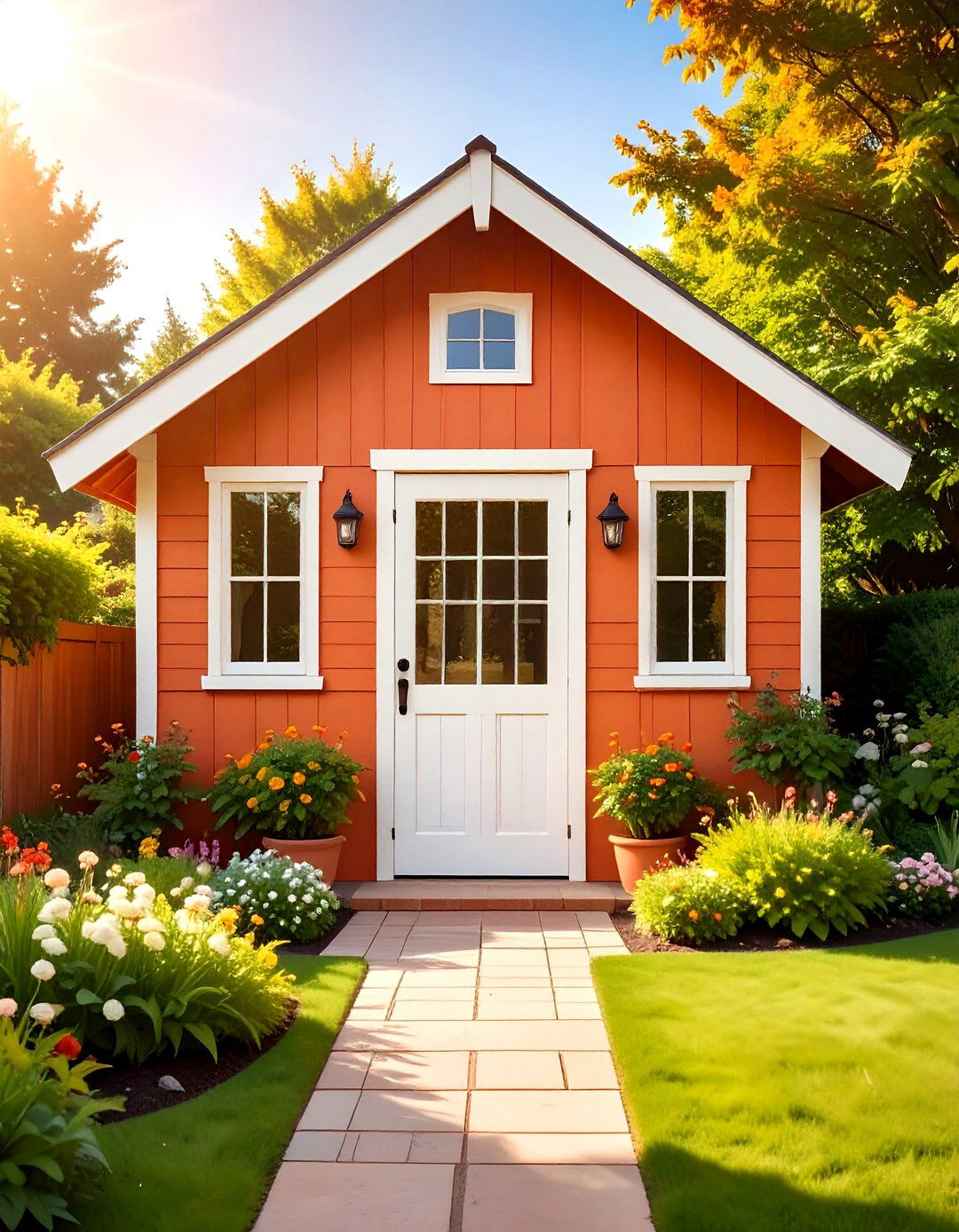 Terracotta Glow - 20 Shed Color Ideas