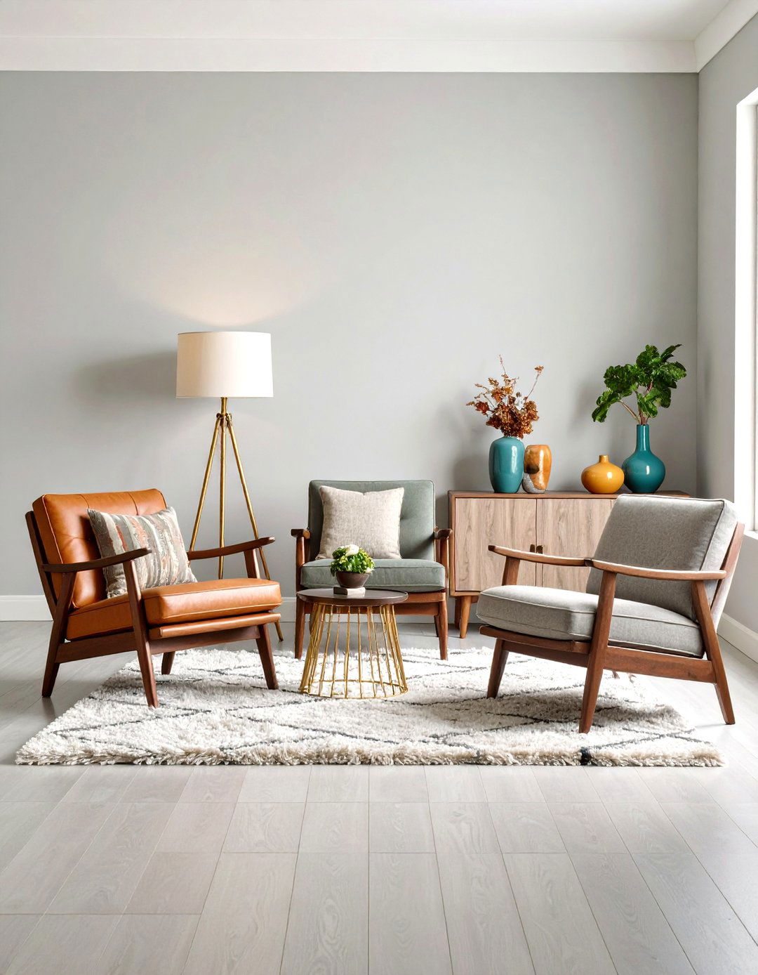 Terracotta Mid Century Lounge Chairs - 20 terracotta home decor ideas