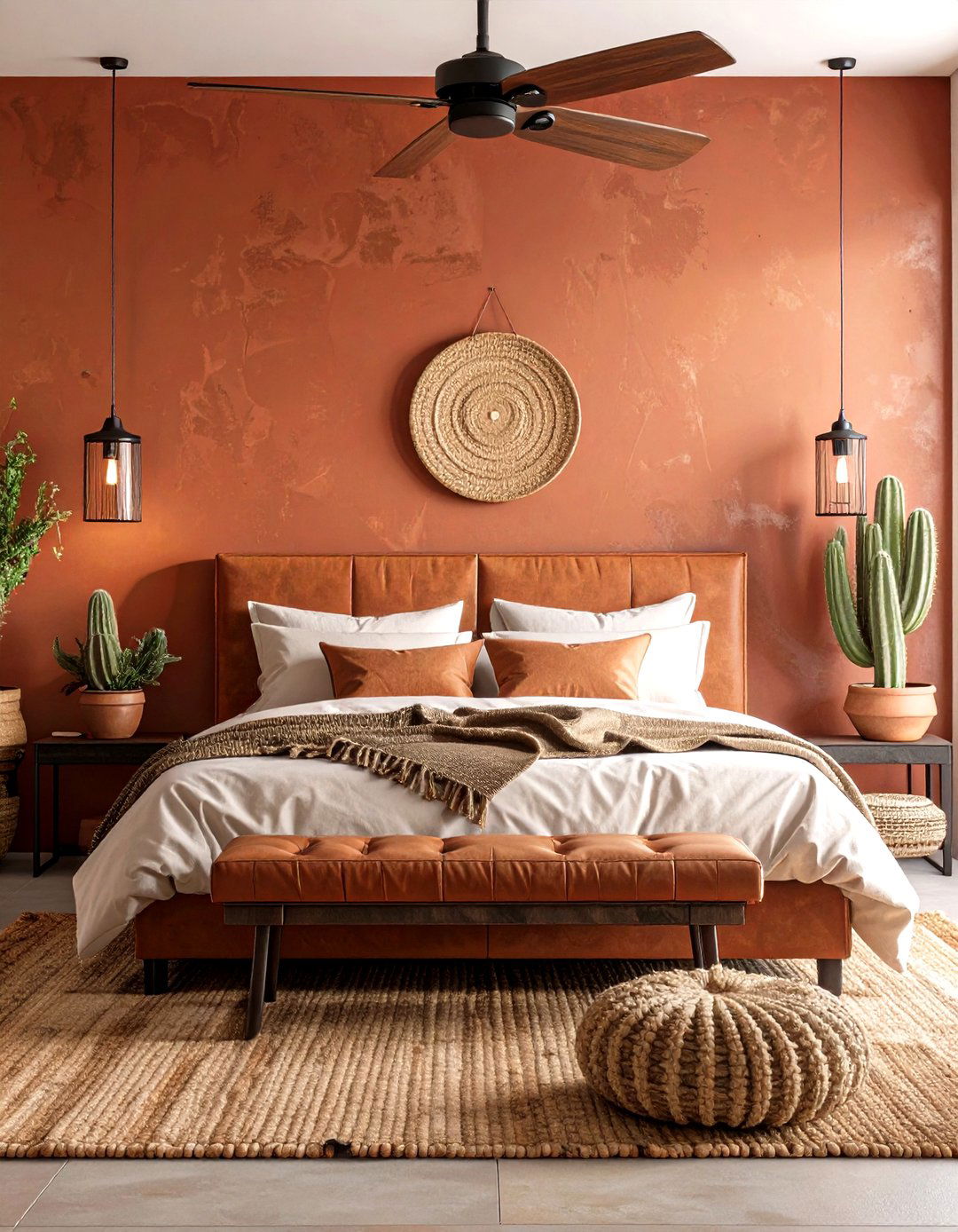 Terracotta Modern Desert Bedroom - 20 terracotta home decor ideas