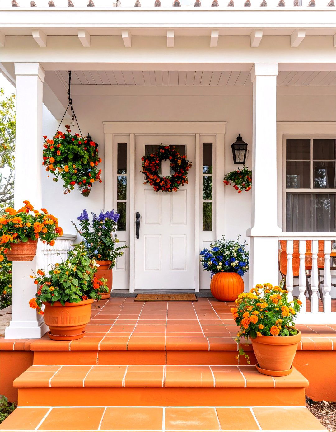Terracotta Orange Porch Paint Colors - 20 Porch Paint Colors