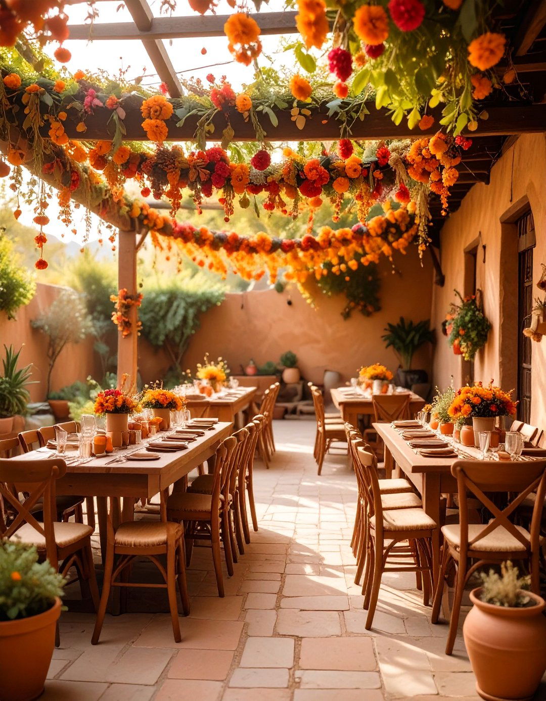 Terracotta Photo Booth Backdrop - 20 Terracotta Wedding Décor Ideas