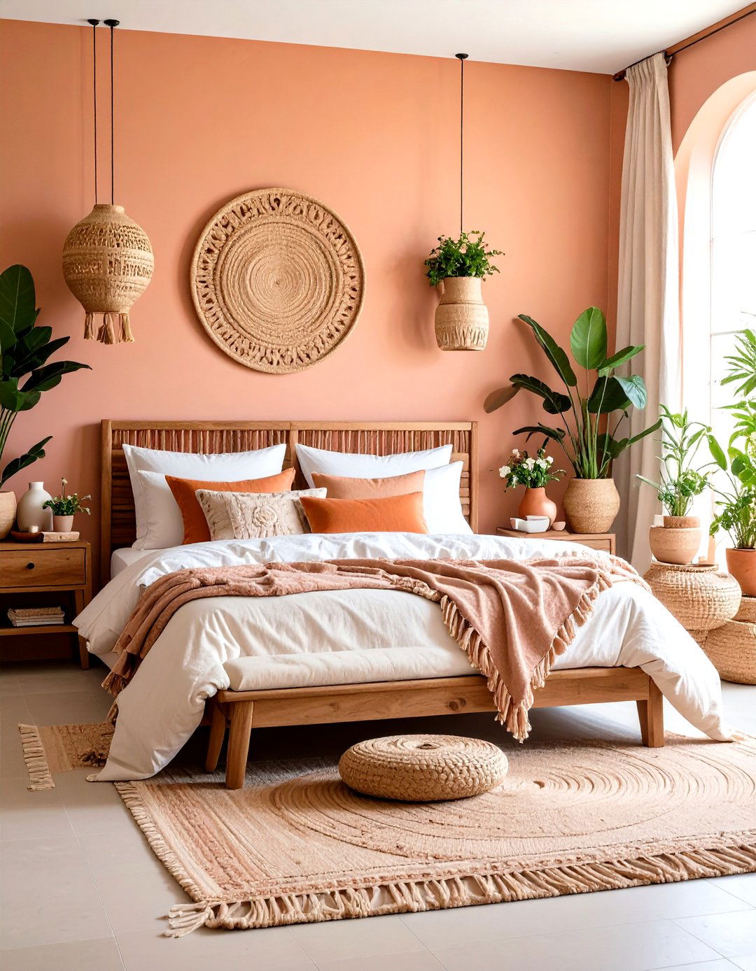 Terracotta Pink Earthy Bedroom - 20 Pink Bedroom Ideas