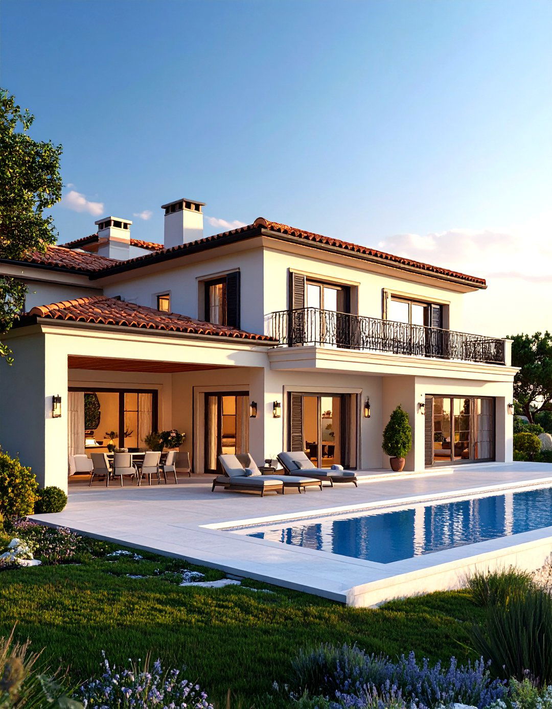 Terracotta Roof for Mediterranean Flair - 20 Home Designs Using Natural Clay Siding Colors
