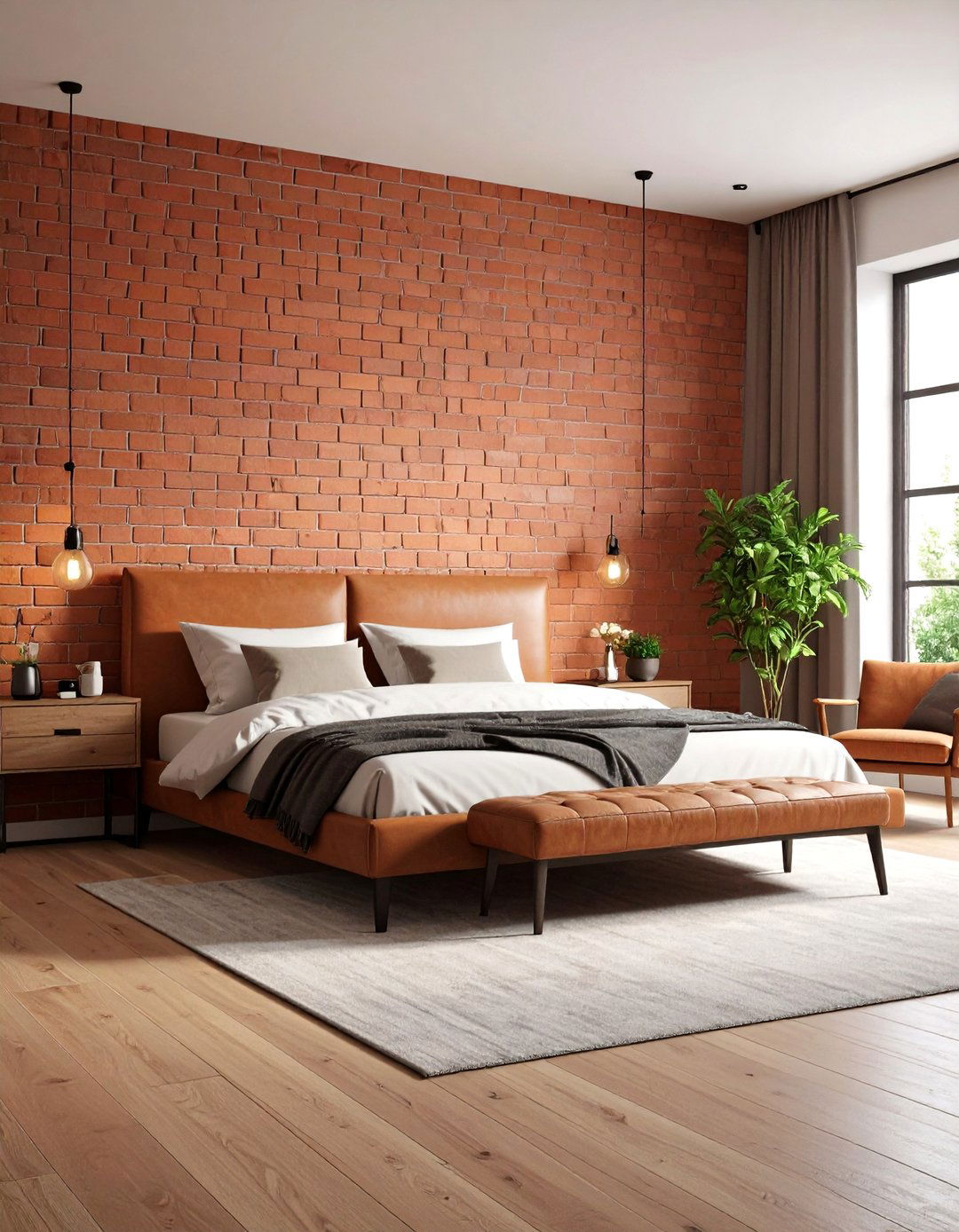 Terracotta Statement Ceiling - 20 Terracotta Bedroom Ideas