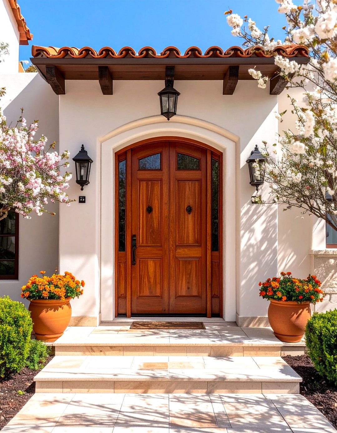 Terracotta Warmth Door - 20 Door Painting Ideas