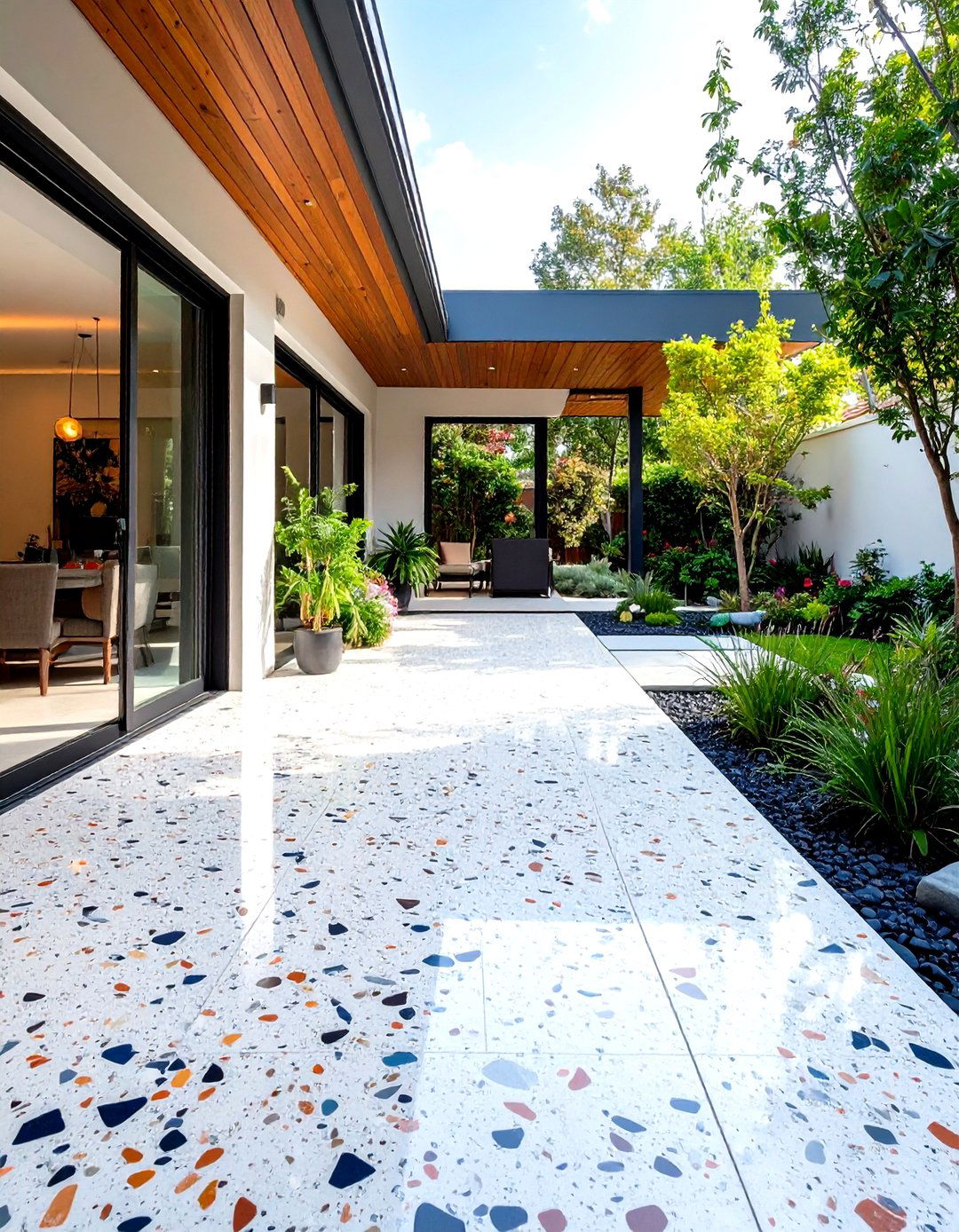 Terrazzo Patio Flooring - 20 Patio Flooring Ideas