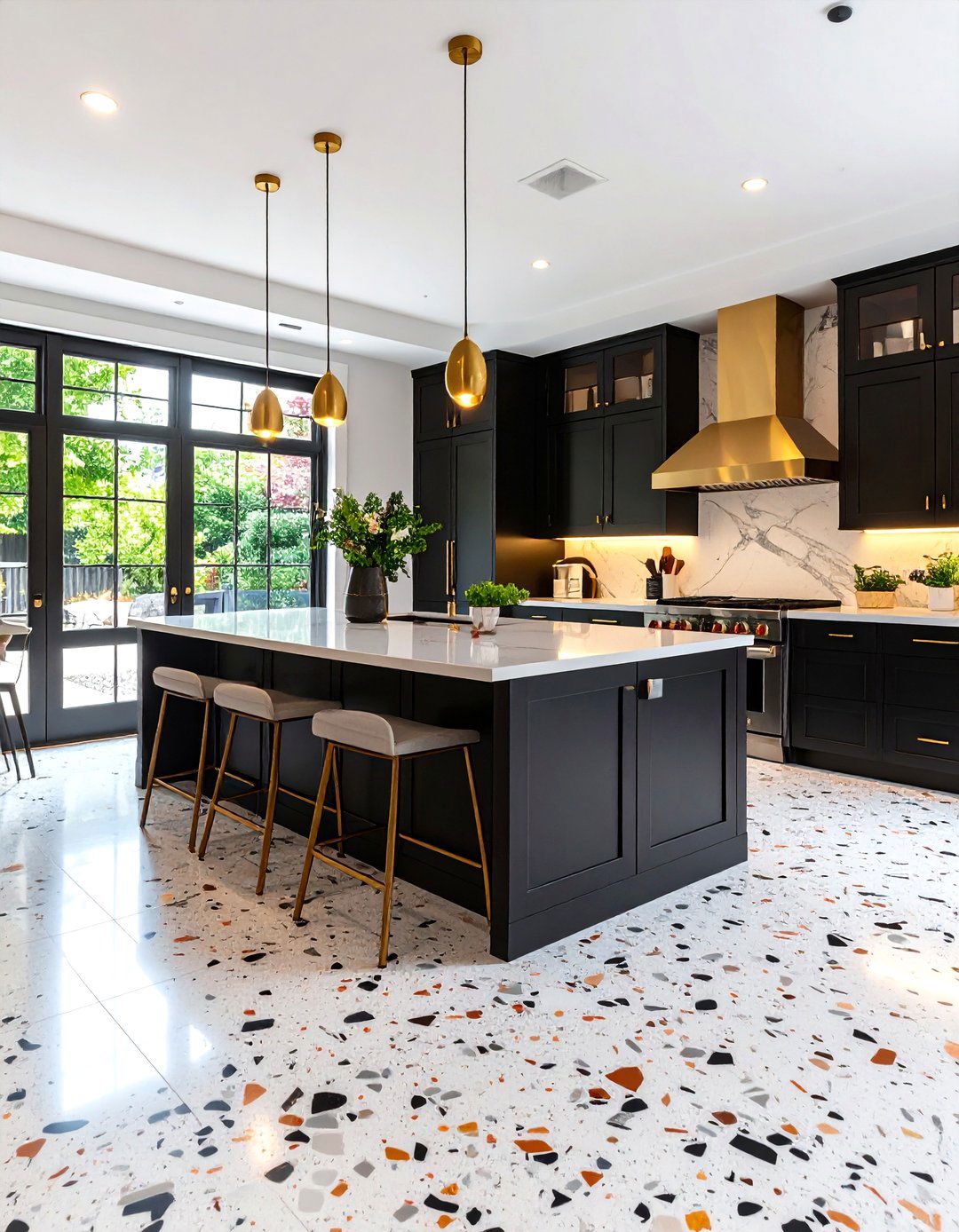 Terrazzo Style Checkered Floors Kitchen - 20 Kitchens With Checkered Floors