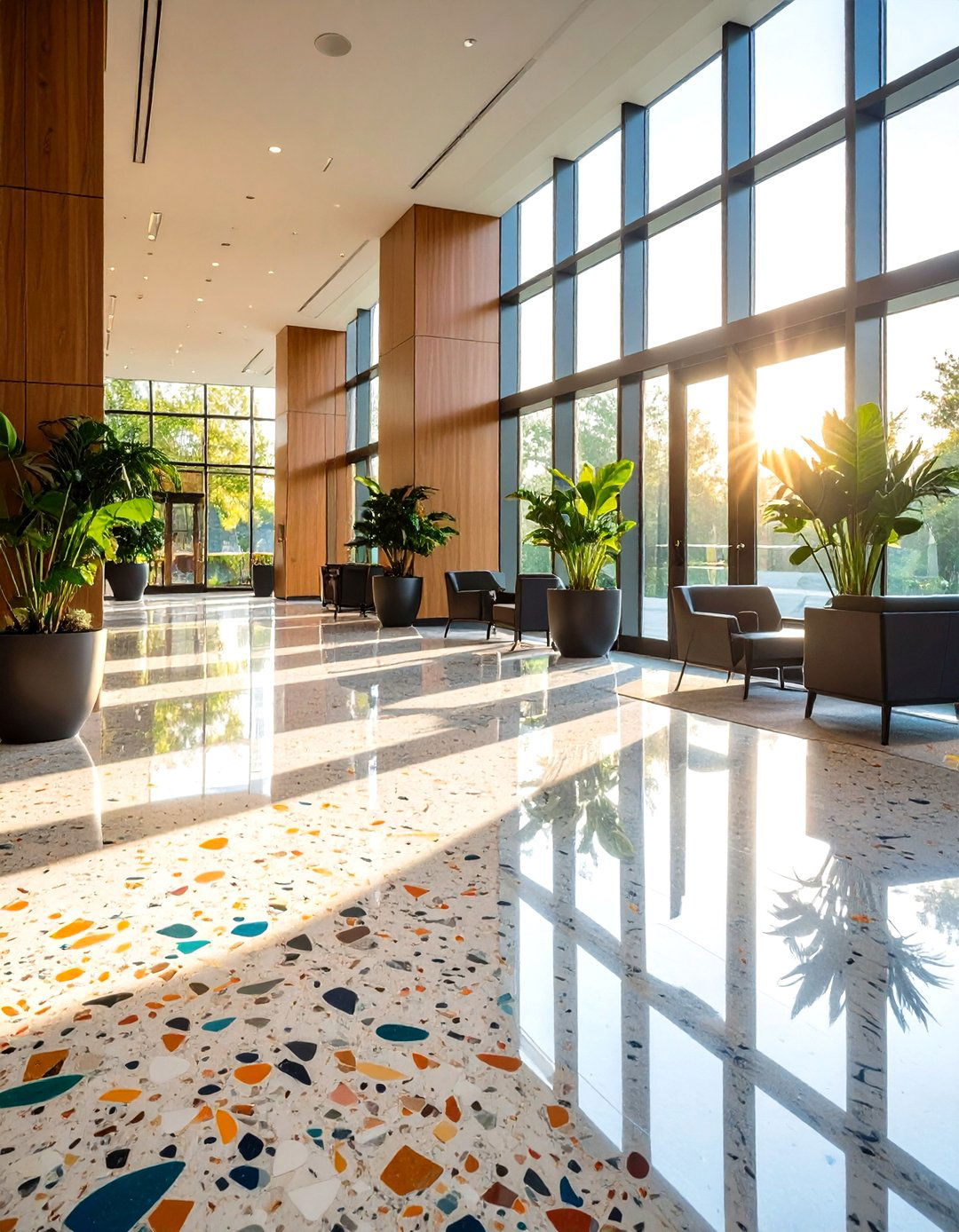 Terrazzo Style Epoxy Floor System - 20 Epoxy Floor Designs