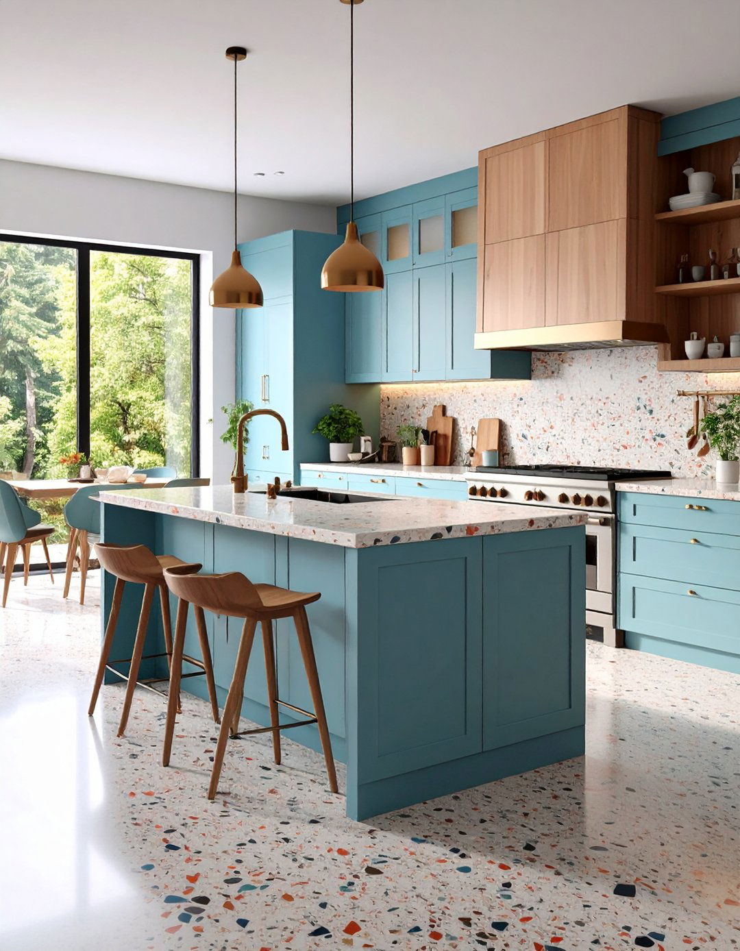 Terrazzo Surfaces - 20 Scandinavian Kitchen Ideas