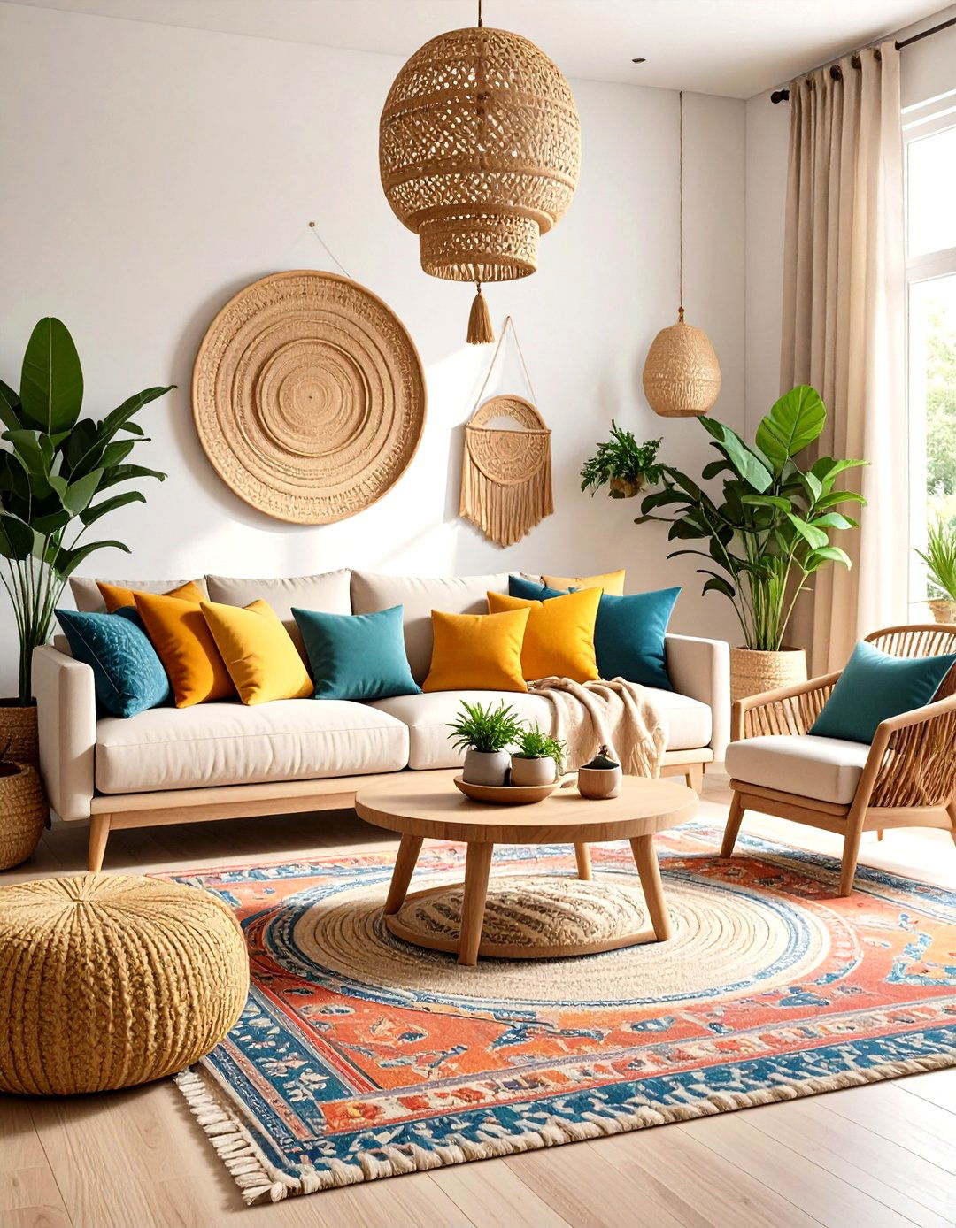 Textile Forward Minimalist Modern Boho Living Room - 20 Minimalist Modern Boho Living Room Ideas