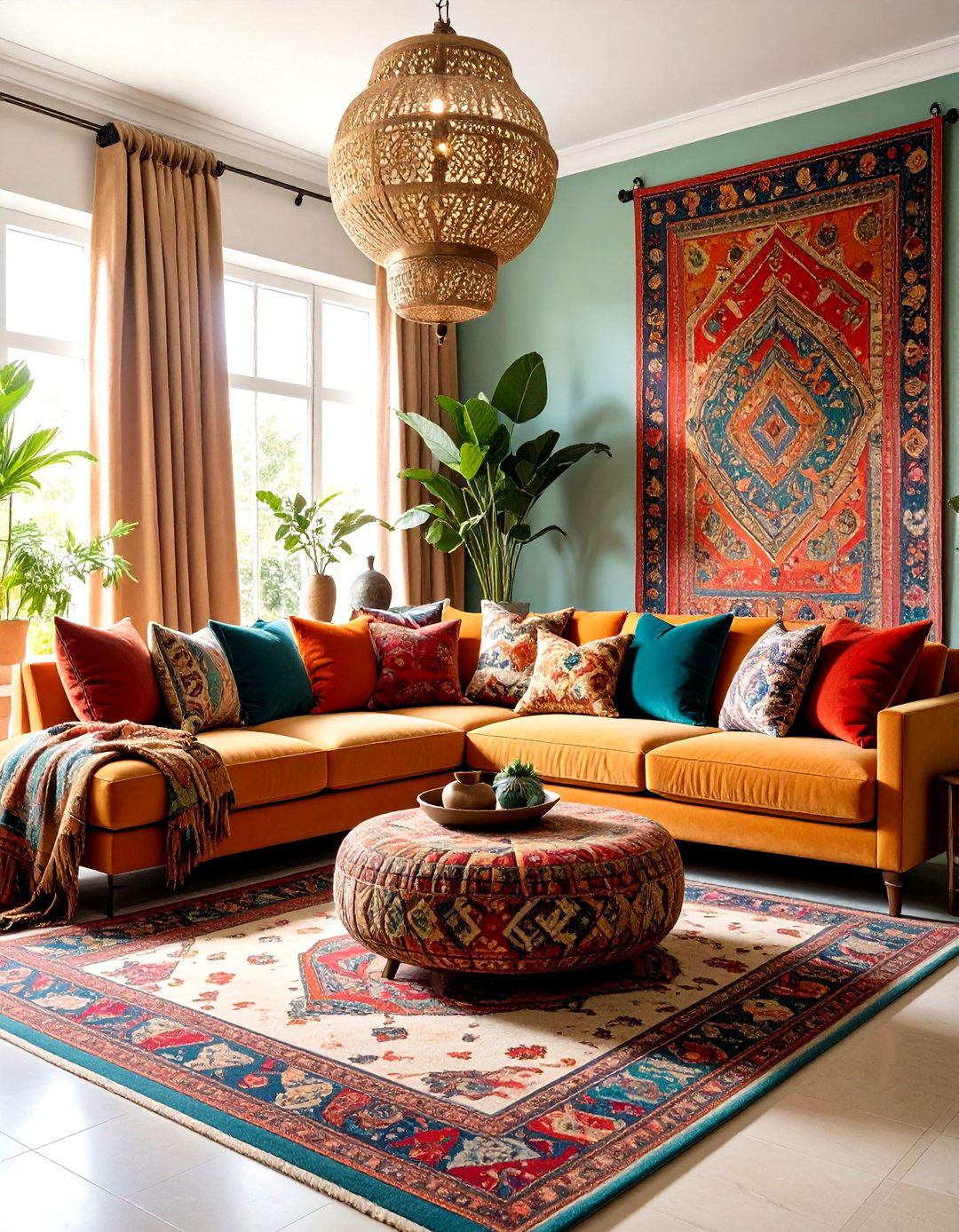 Textile Heavy Maximalist Living Room Design - 20 Maximalist Living Room Design Ideas