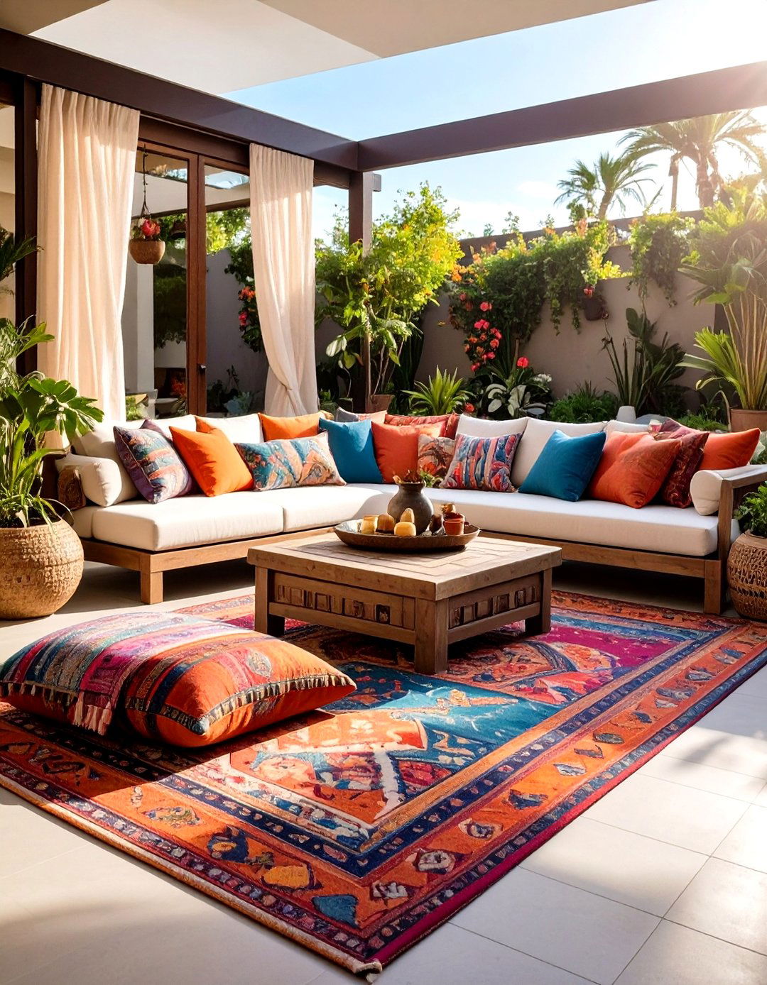 Textile Rich Patio Decor Comfort Zone - 20 Patio Decor Ideas