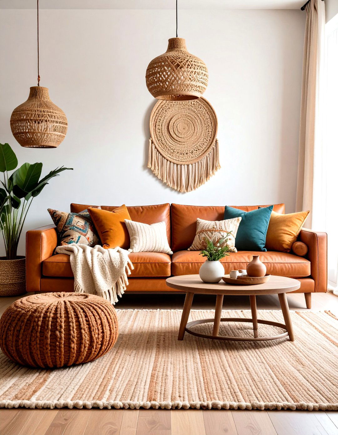Textural Layering Minimalist Modern Boho Living Room - 20 Minimalist Modern Boho Living Room Ideas