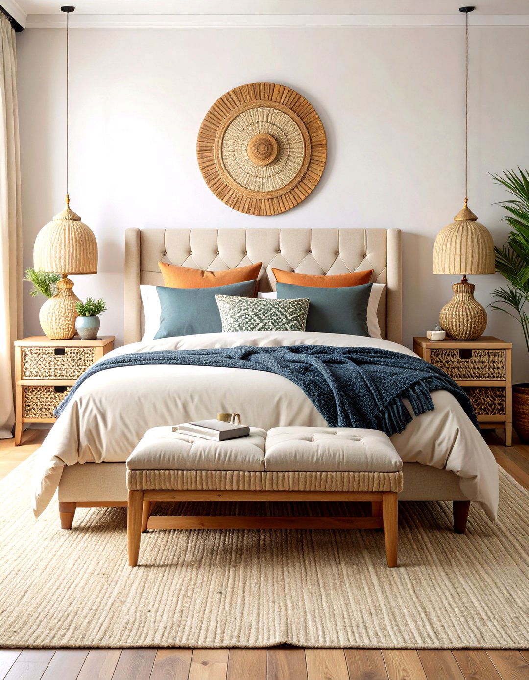 Textural Layering Primary Bedroom - 20 Primary Bedroom Ideas