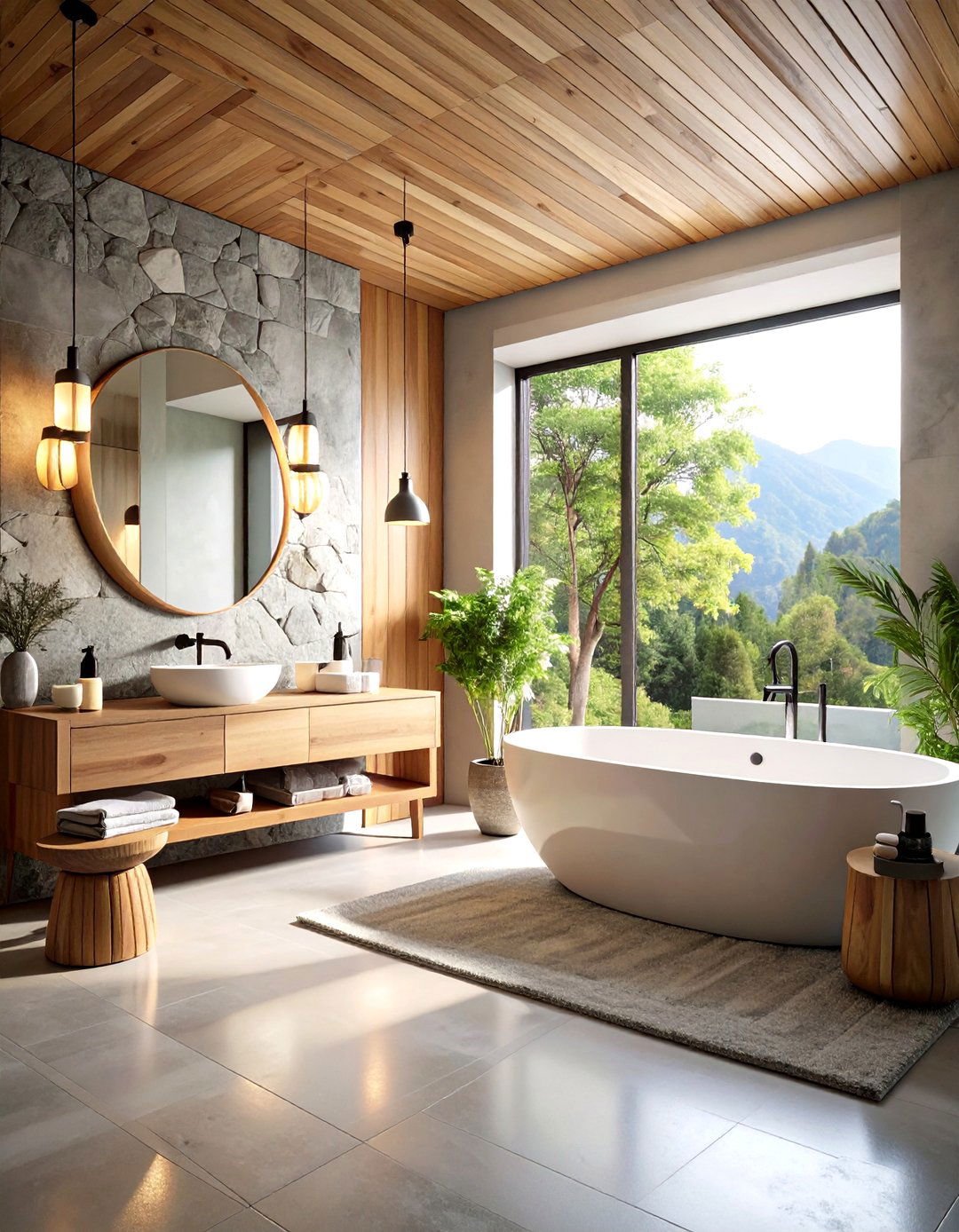 Textural Minimalist Bathroom Depth - 20 Minimalist Bathroom Ideas