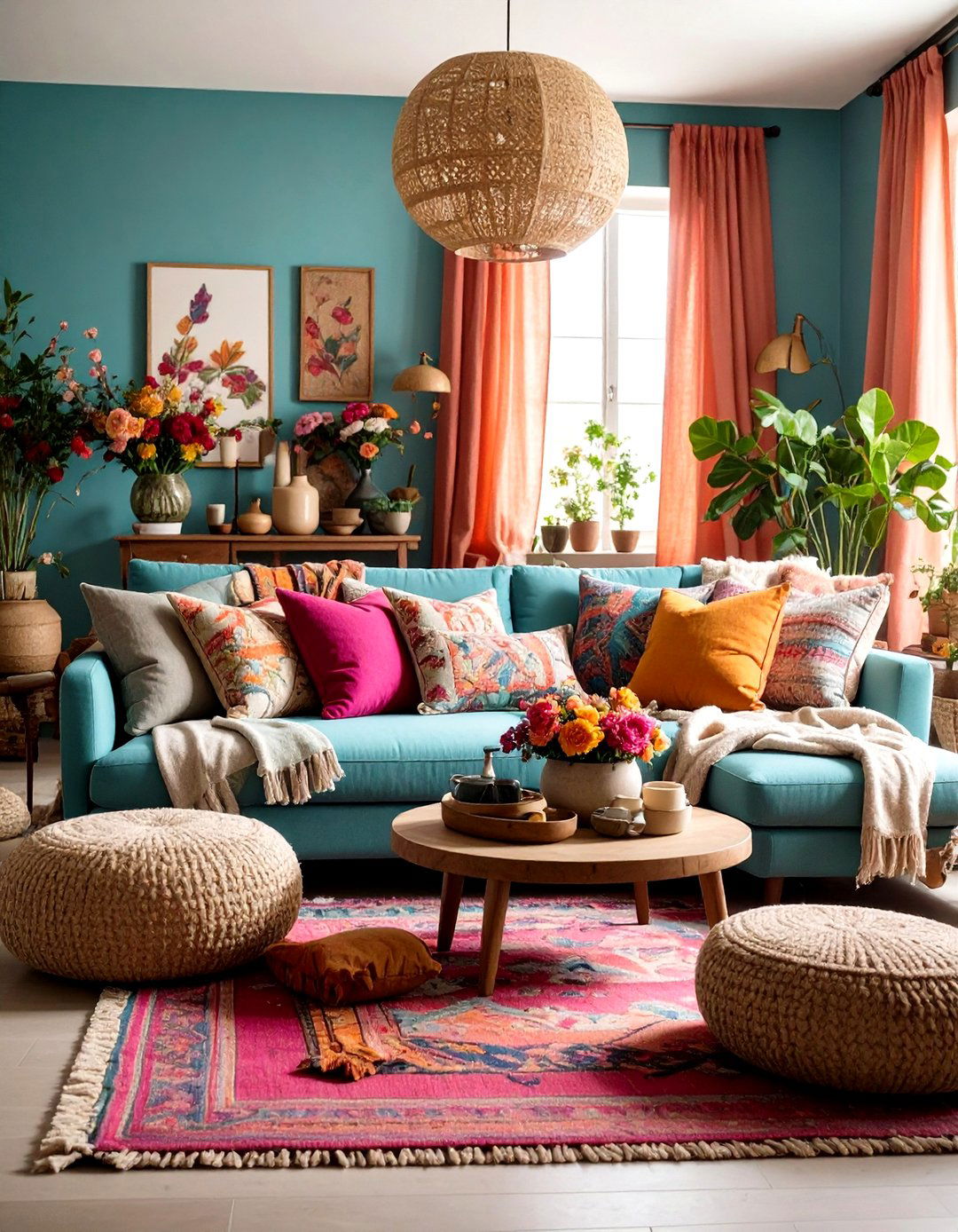 Textural Zen Living Room with Soft Natural Fabrics - 20 Zen Living Room Ideas