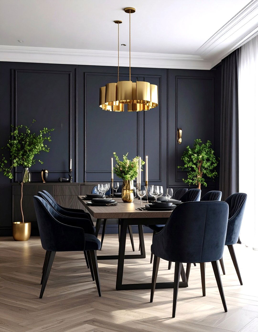Textured Black Wallpaper Black Accent Wall Dining Room - 20 Black Accent Wall Dining Room Ideas