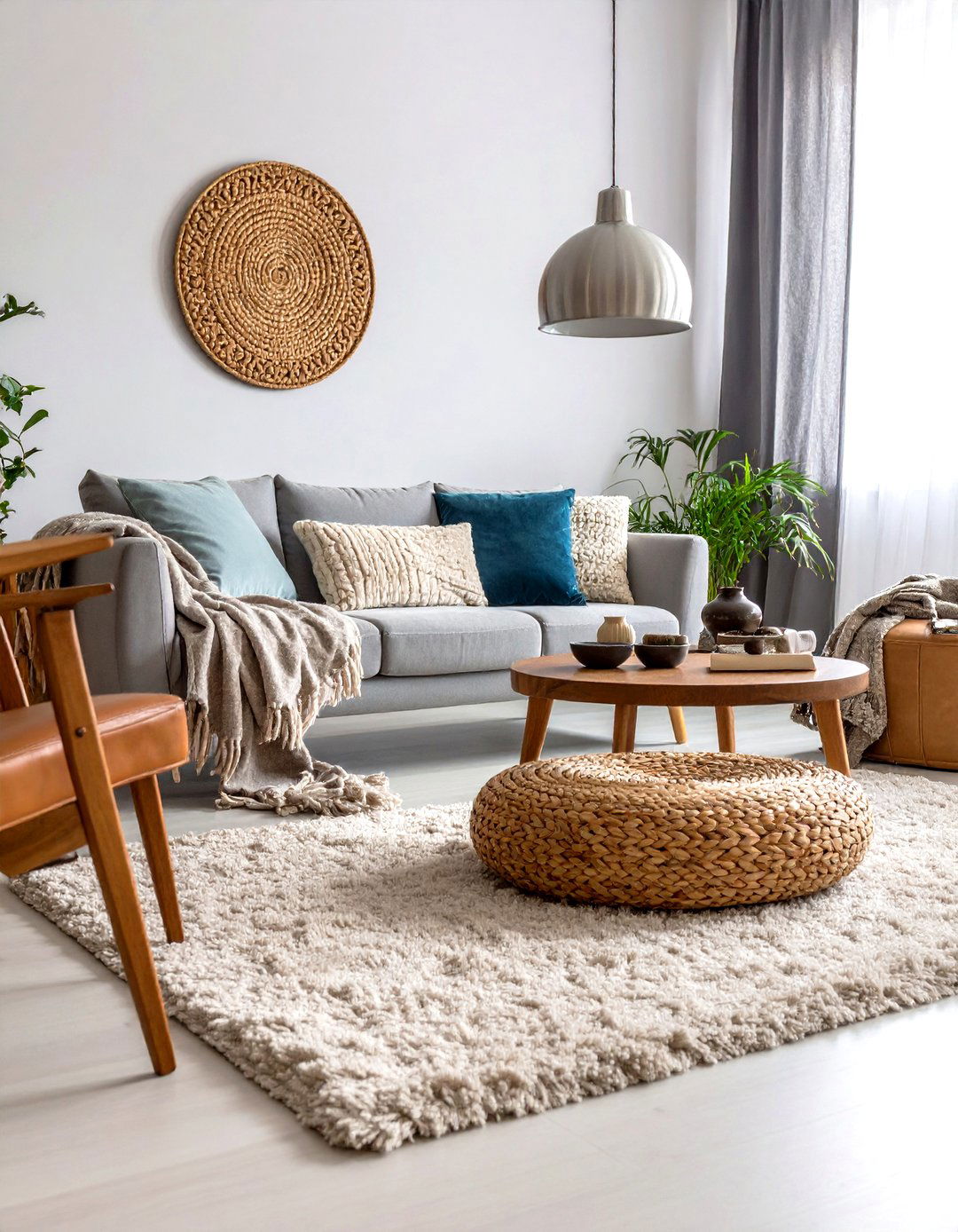 Textured Blue and Grey Living Room Combinations - 20 Blue and Grey Living Room Ideas