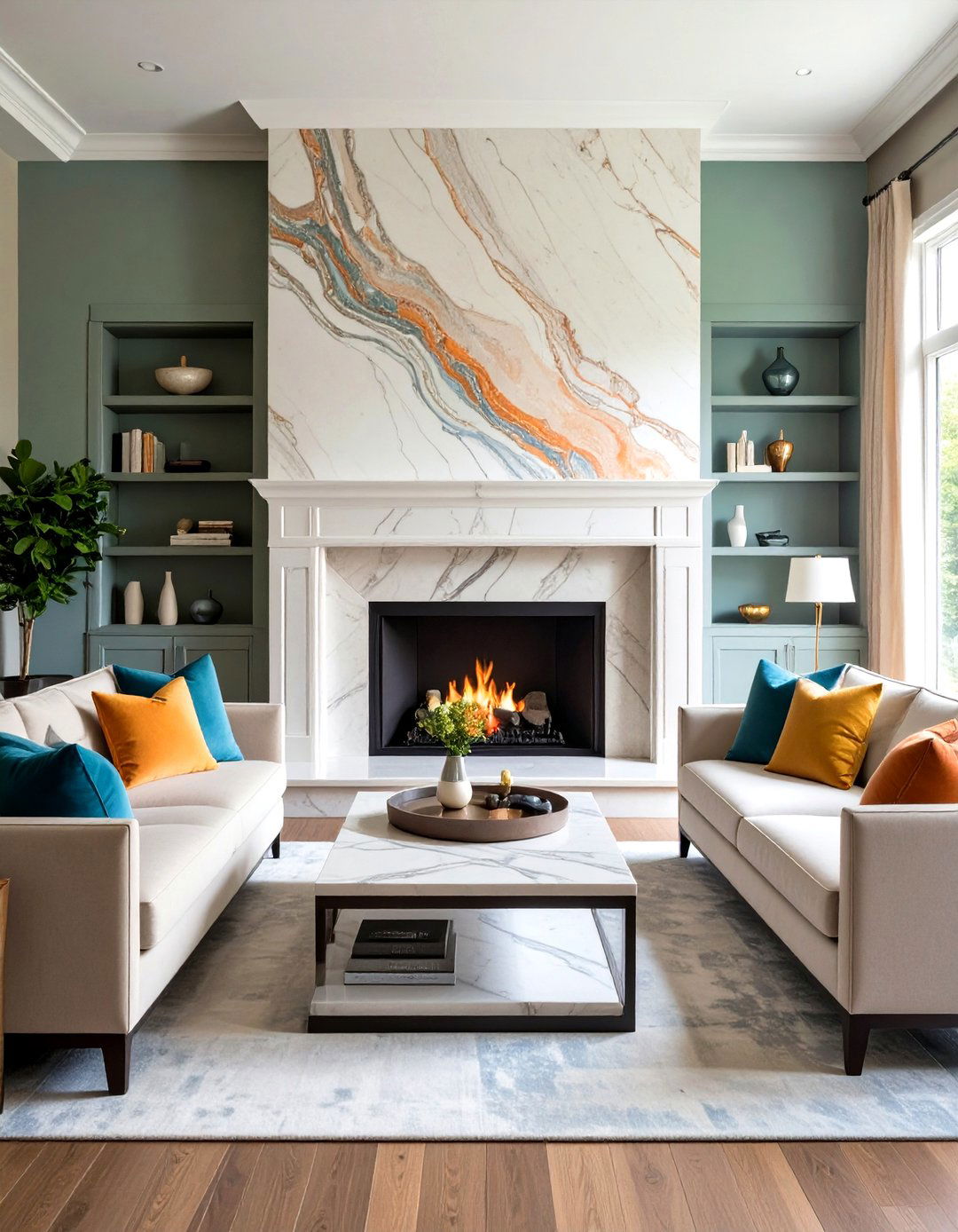 Textured Brick Fireplace Backsplash for Modern Warmth - 20 Fireplace Backsplash Ideas