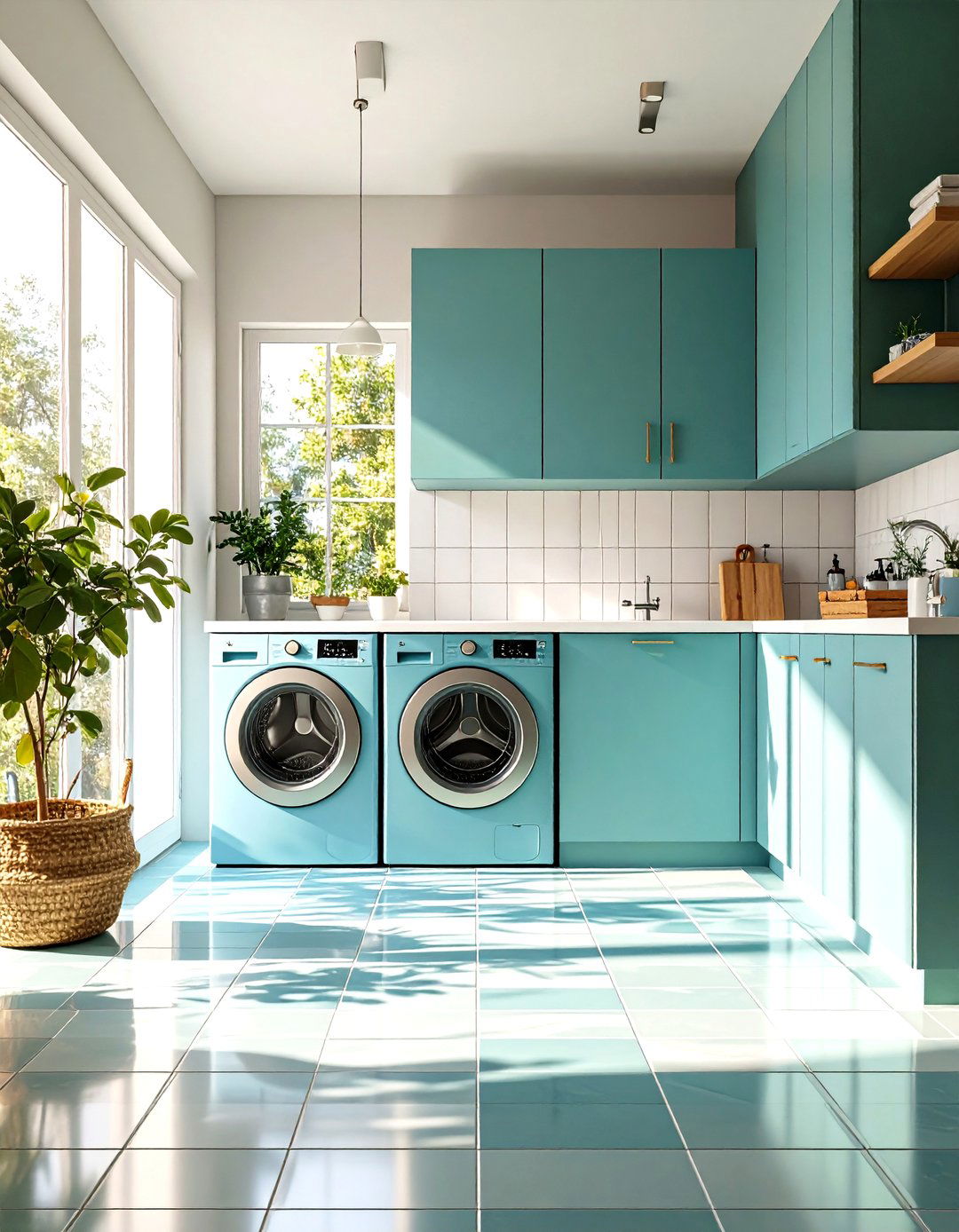 Textured D Laundry Room Tile Sculptural Design - 20 Laundry Room Tile Ideas