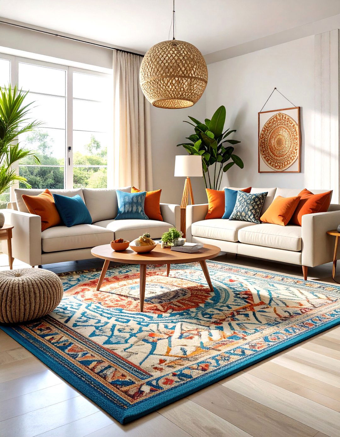 Textured D Living Room Rug Design - 20 Living Room Rug Ideas