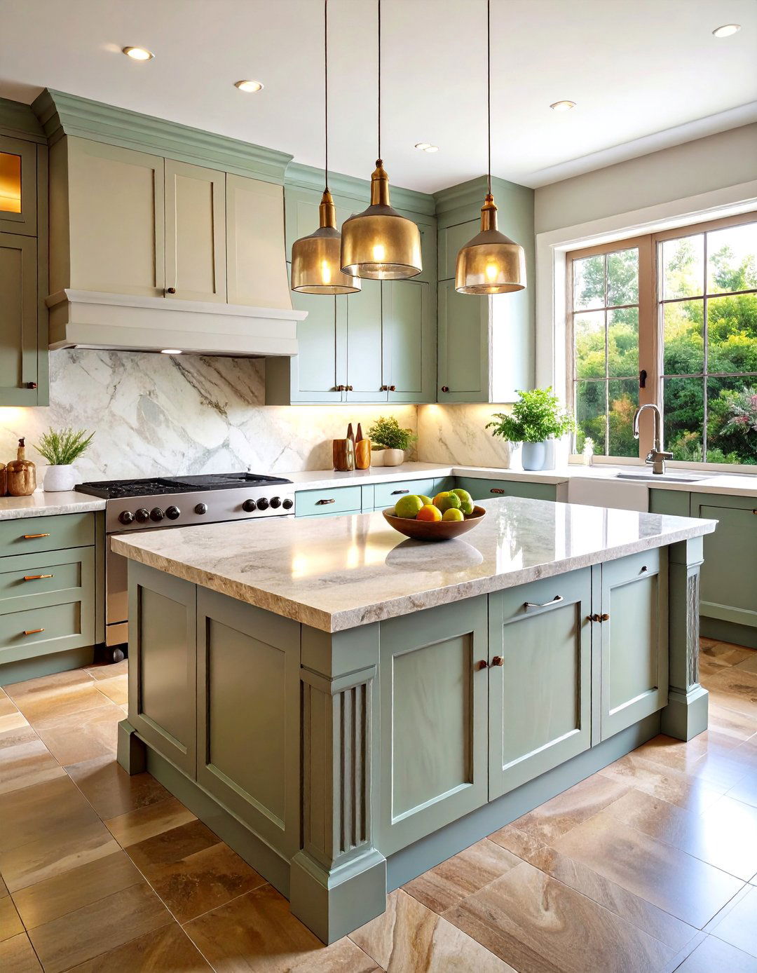 Textured Fluted Stone Kitchen Countertops - 20 Kitchen Countertop Ideas