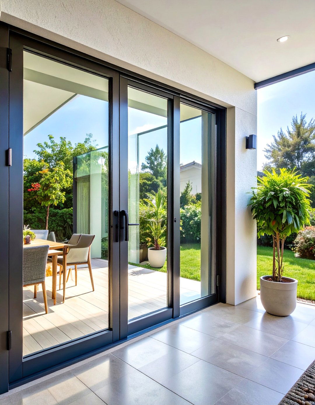 Textured Glass Privacy Patio Door - 20 Patio Door Ideas