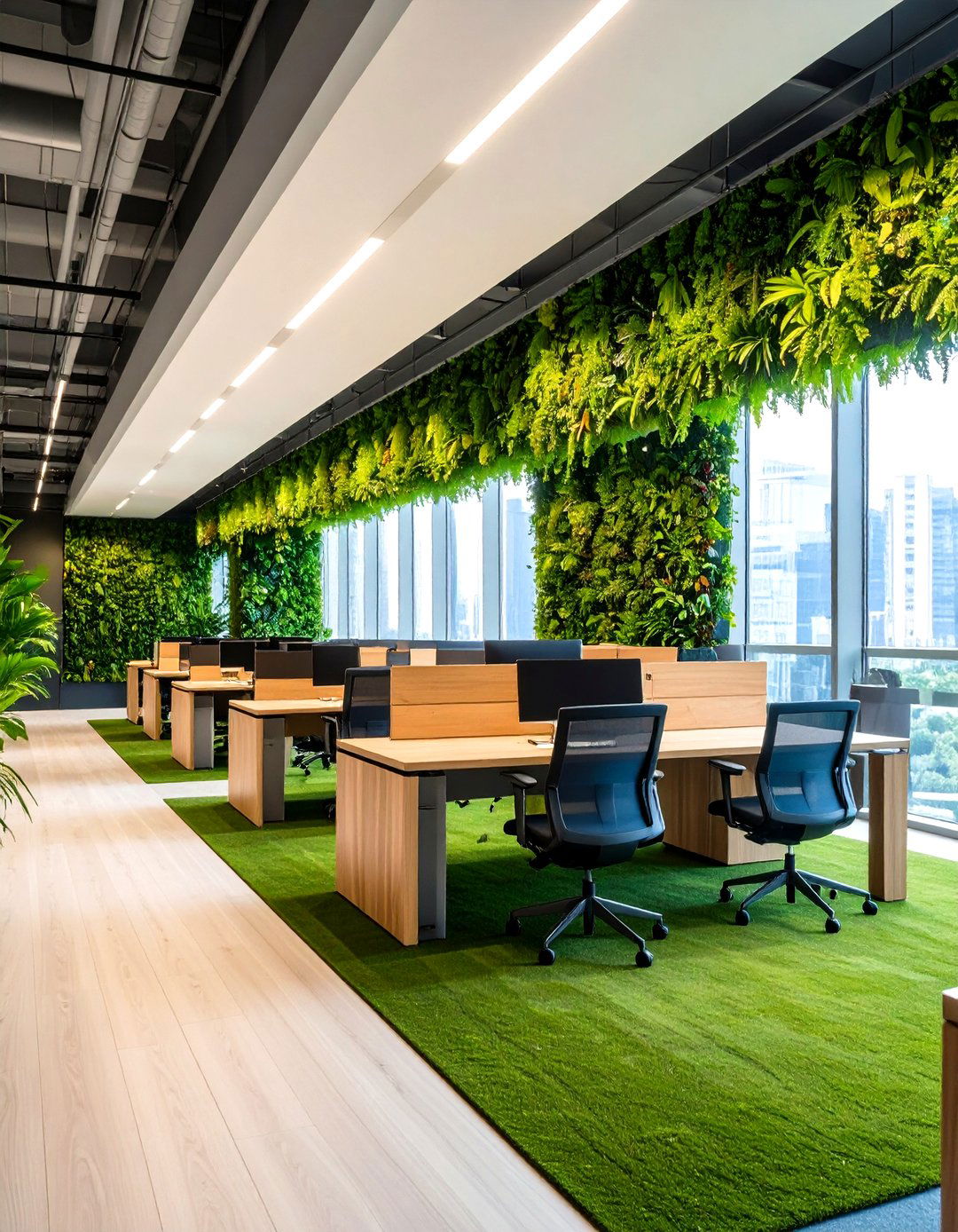 Textured Grasscloth Office Wallpaper - 20 Office Wallpaper Ideas