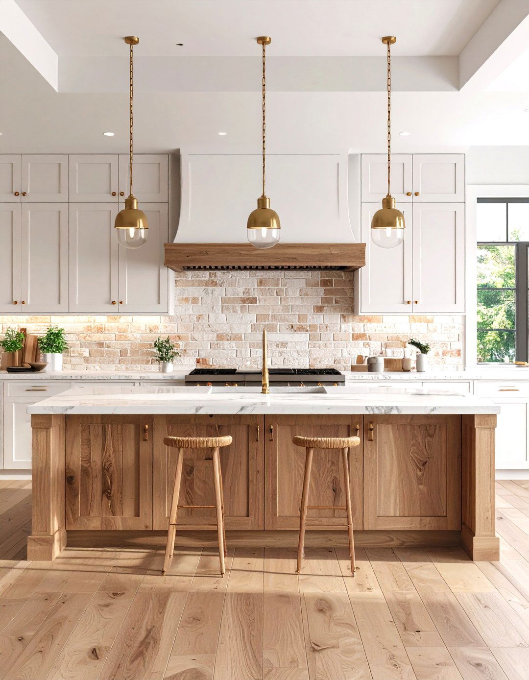 Textured Kitchen Backsplash Adds Depth - 20 Cozy Kitchen Ideas