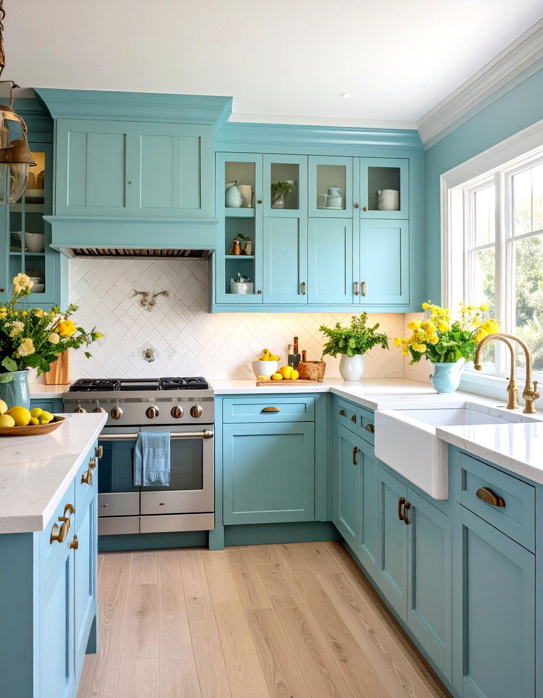 Textured Kitchen Wainscoting with Limewash Finish - 20 Kitchen Wainscoting Ideas