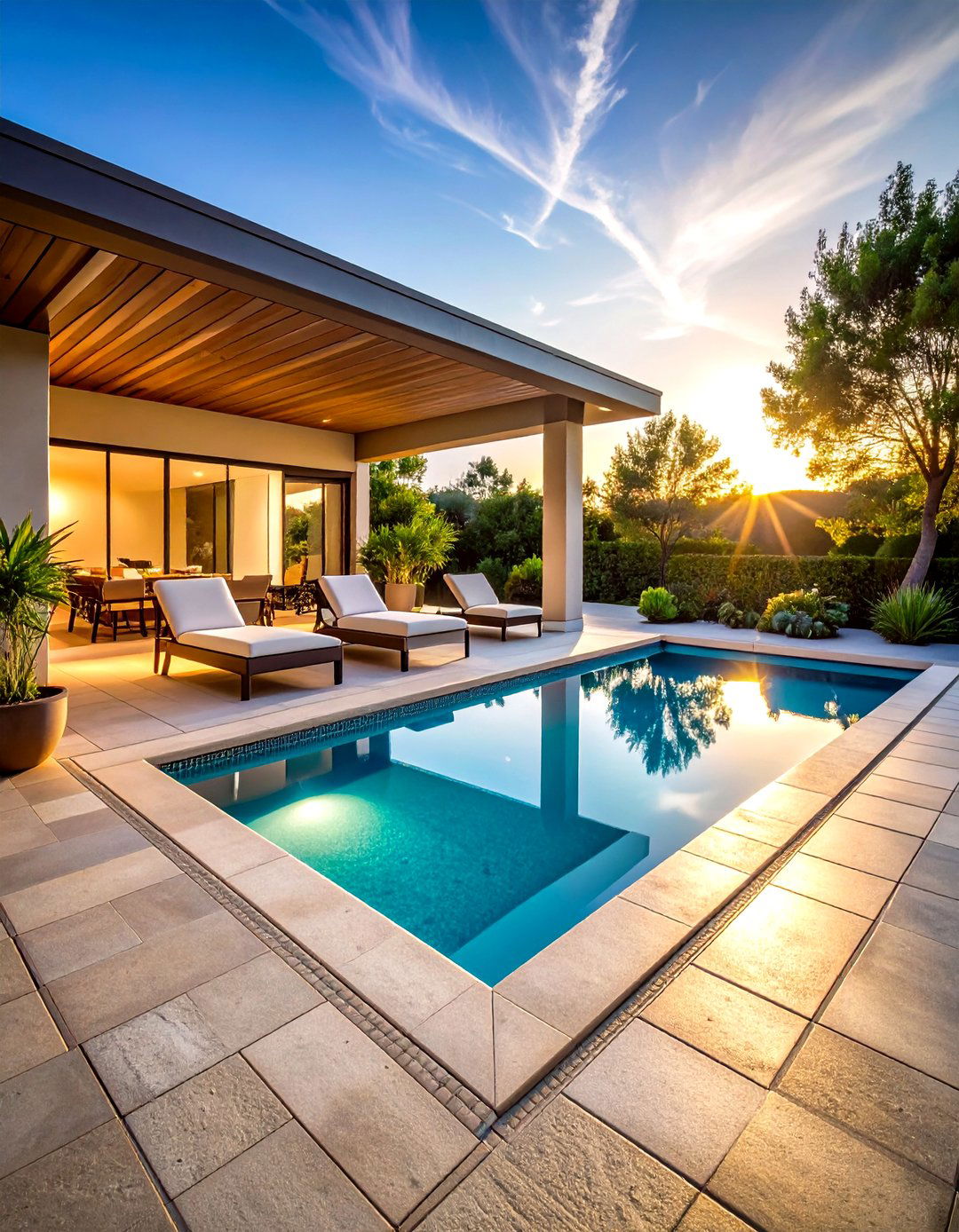 Textured Non Slip Pavers Around Pool Safety Design - 20 Pavers Around Pool Ideas