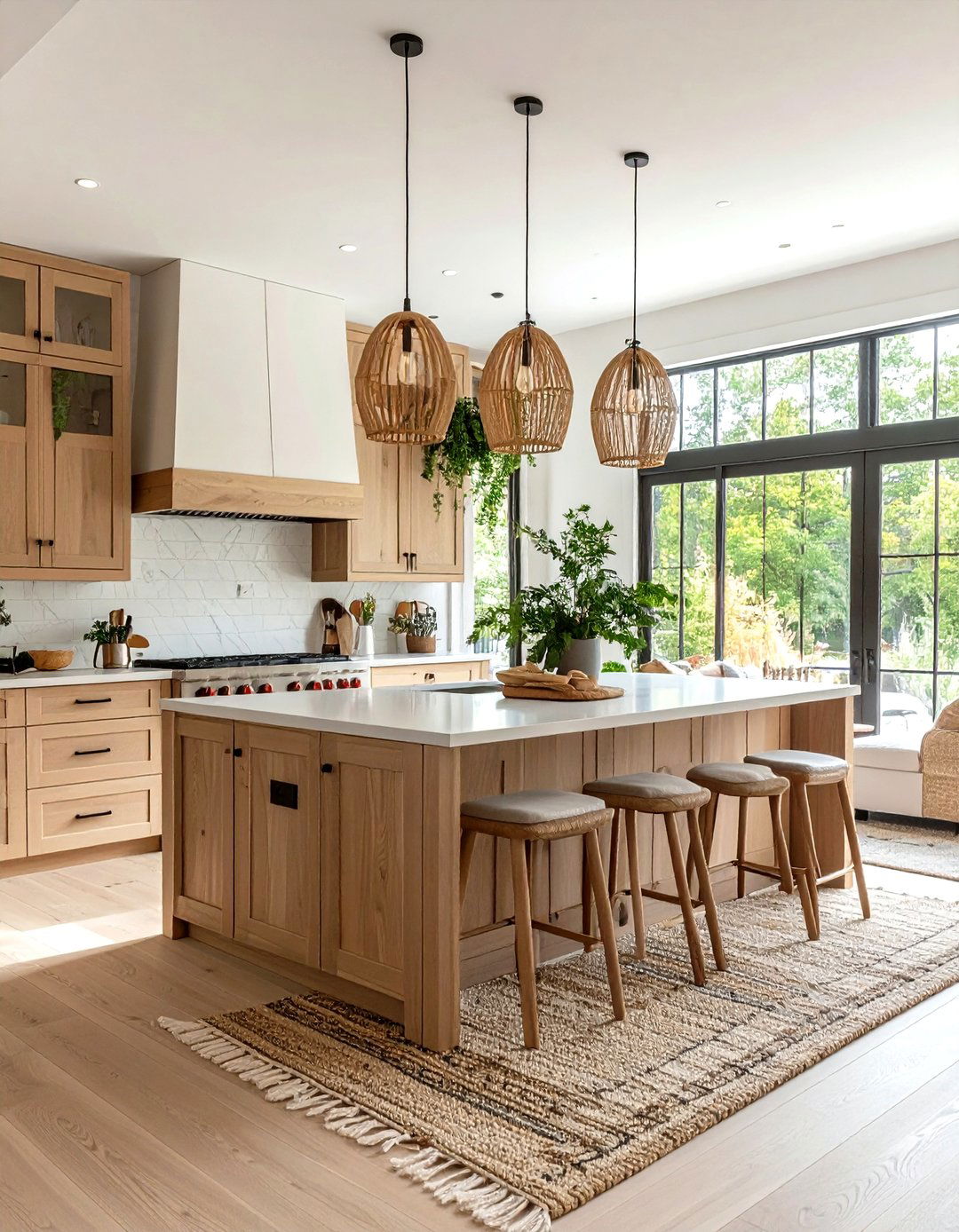 Textured Open Kitchen Living Room - 20 Open Kitchen Living Room Ideas